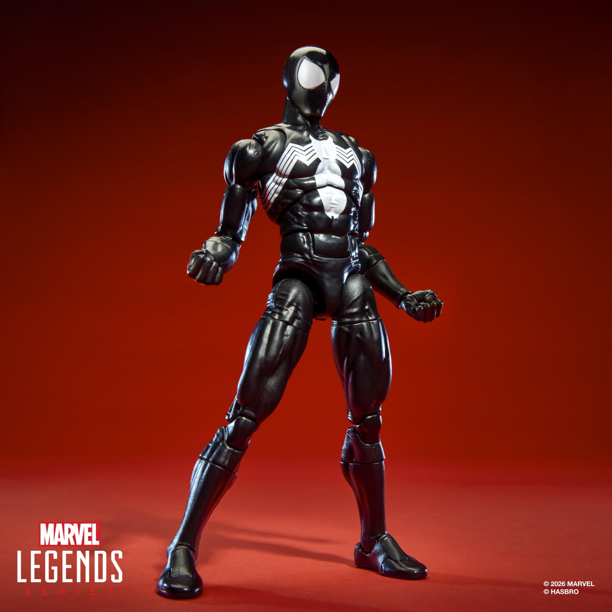 Serie Hasbro Marvel Legends Maximum, Spider-Man simbionte, action figure collezionabile deluxe da 15 cm, ispirata ai fumetti di Spider-Man, con punti di snodo fantastici e accessori spettacolari