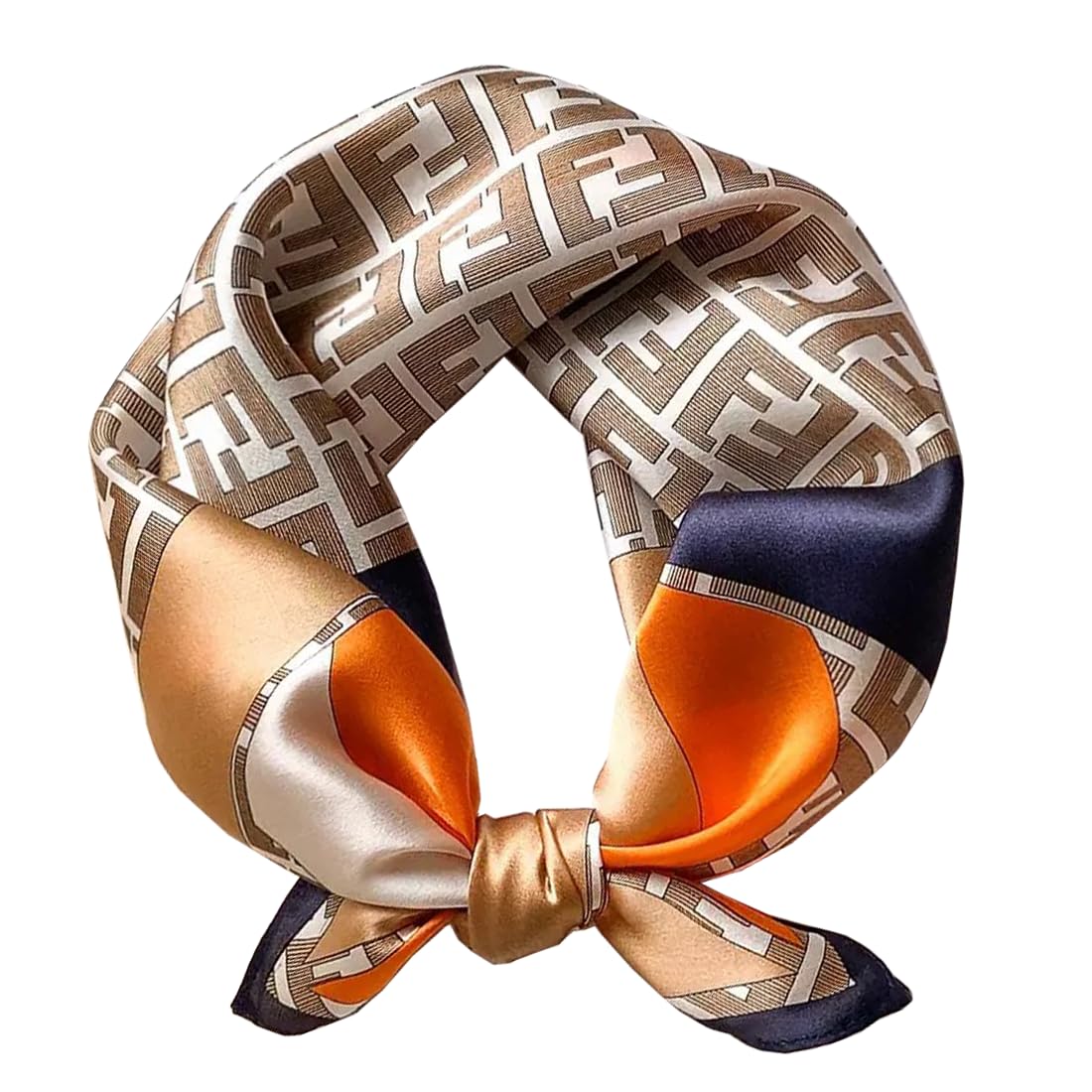 ANDANTINO 100% Mulberry Silk Scarf -21” Square Neckerchief with Gift Packed