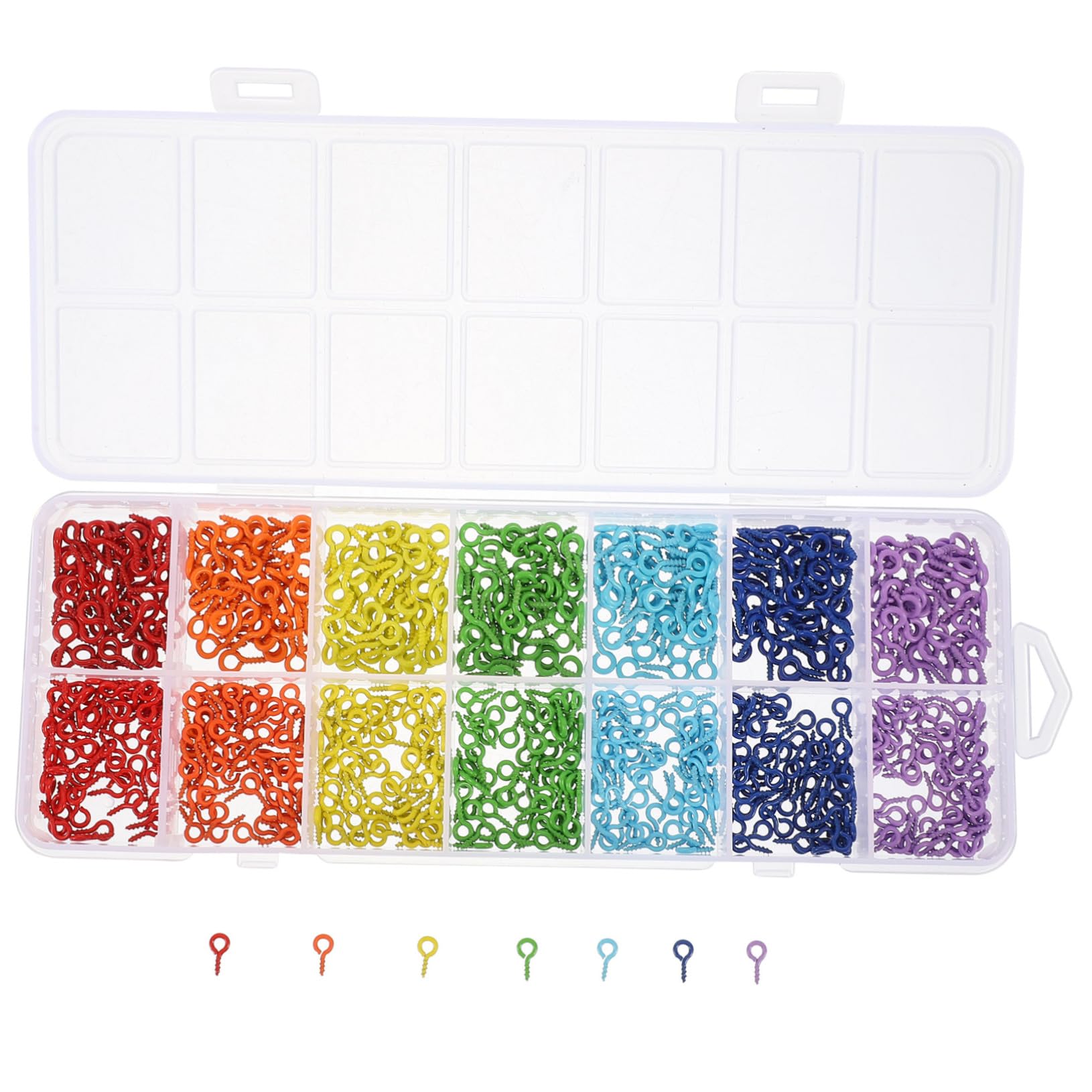 HEALLILY Screw Claw Nails Flat Head Eye Jewelry Making Kit Screw for Shades Sewing Hook