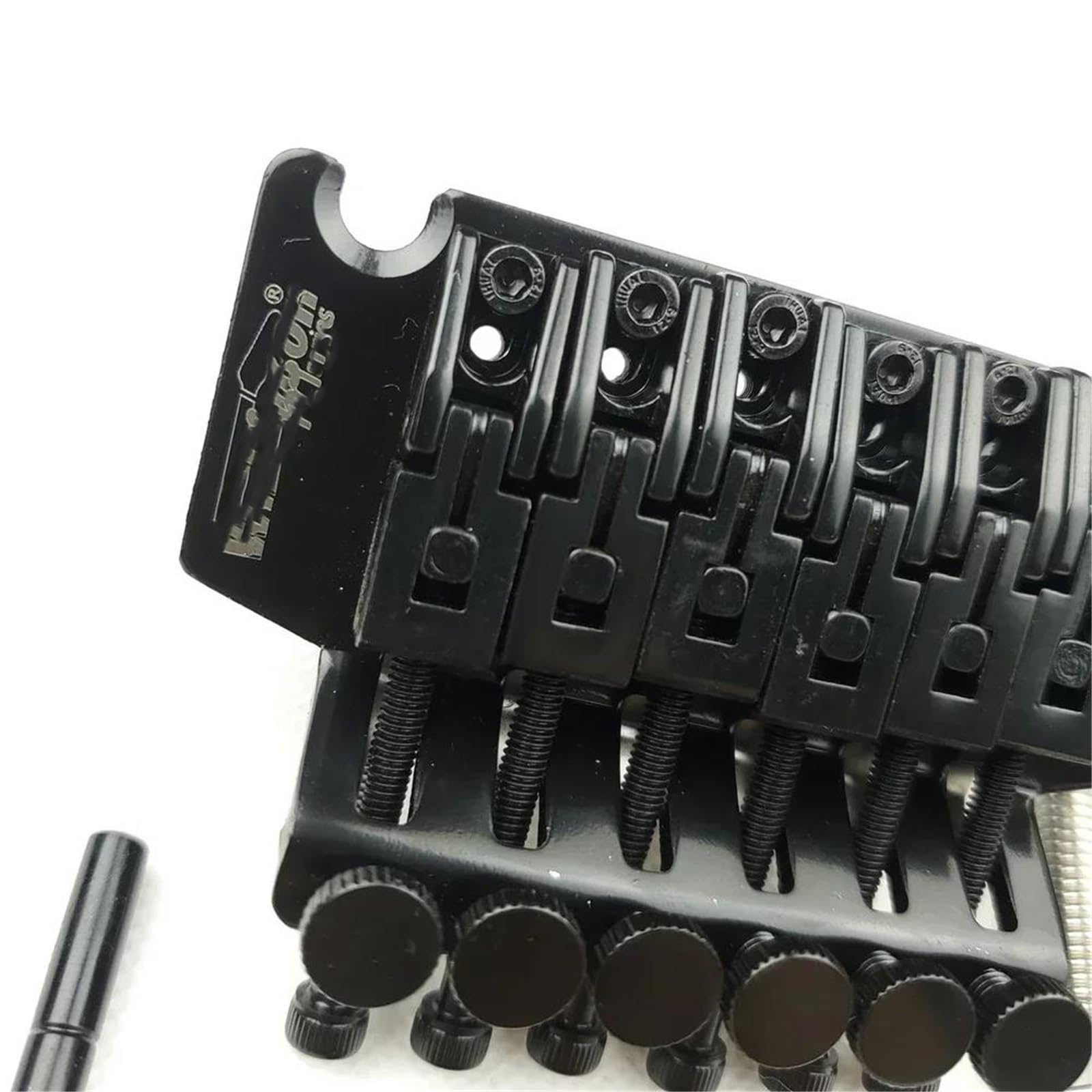Do gitary elektrycznej sześciostrunowej Mostek Tremolo Double Locking Czarny Mostek Gitary Profesjonalnej