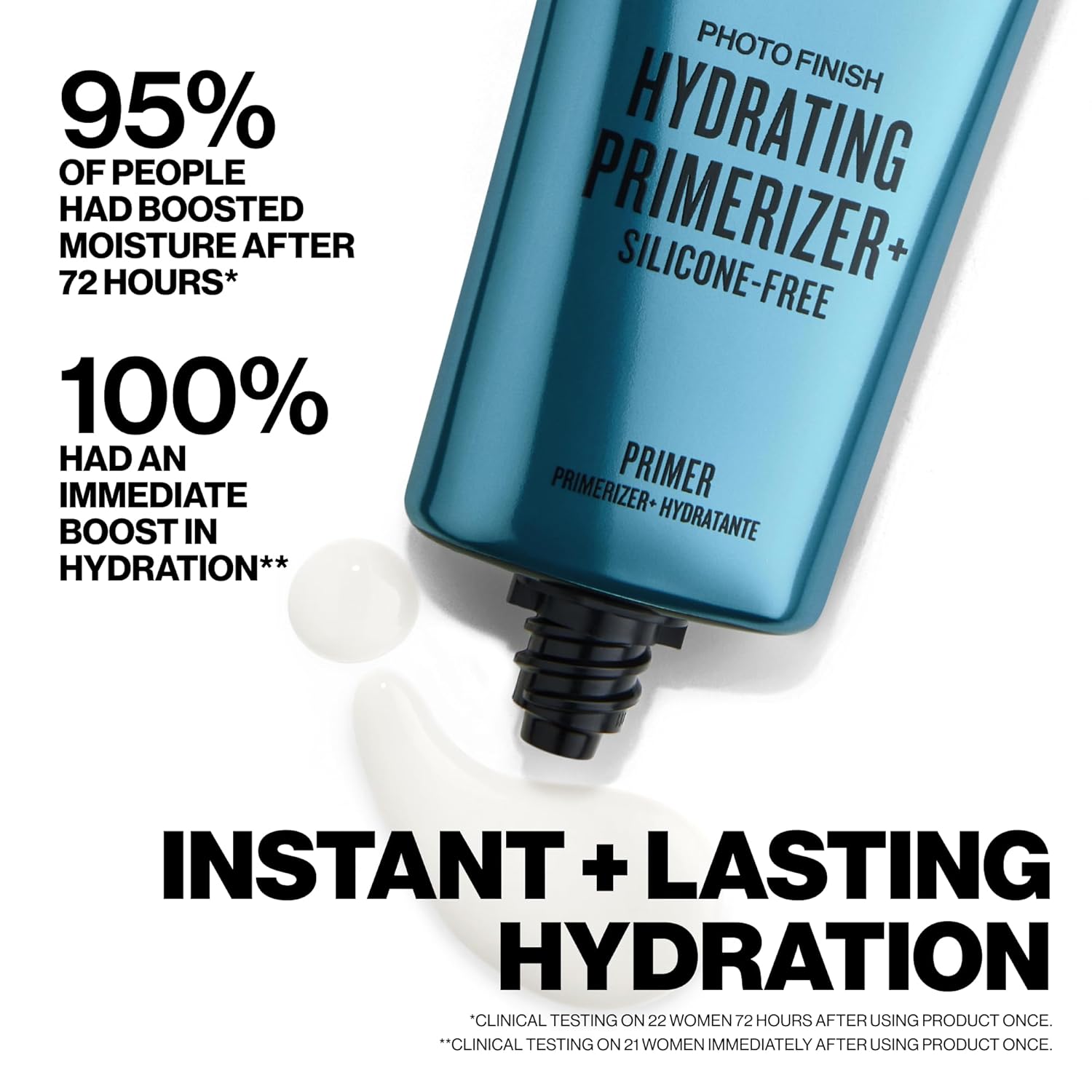 Smashbox Photo Finish Hydrating Primerizer | 72 Hours of Hydration Primer with Triple Hyaluronic Acid, Niacinamide + Antioxidants to help Strengthen Skin