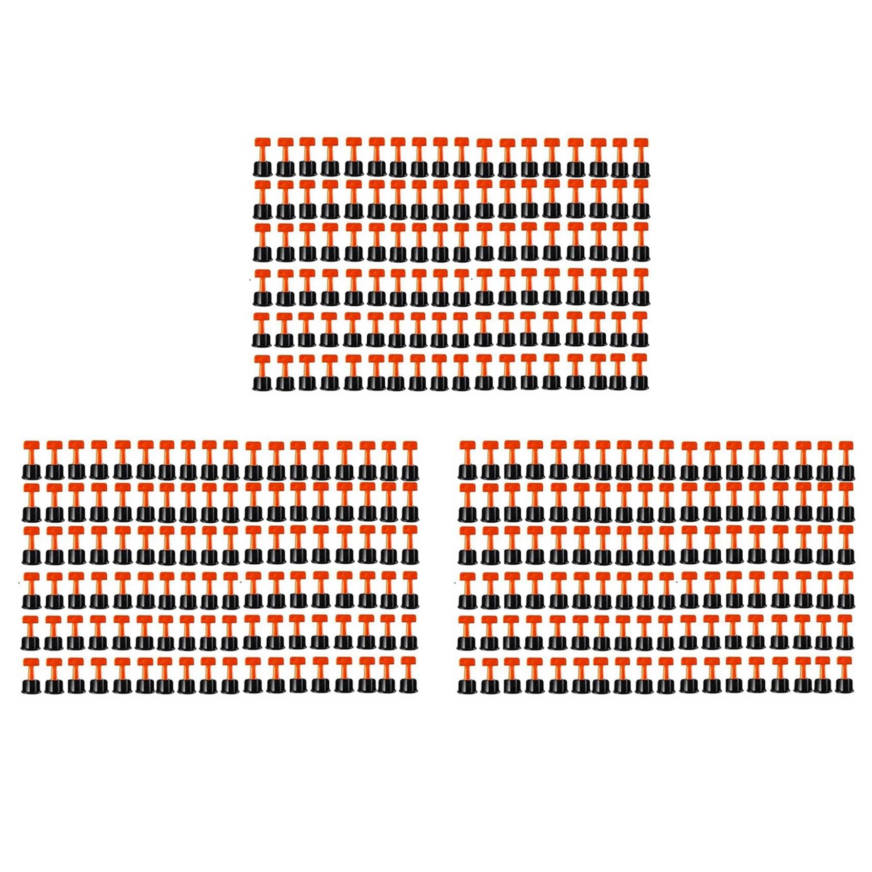 Jnchdghwa Black&Red 453 Pcs Flat Ceramic Level Wedges Tile Spacers Reusable Flooring Wall Tile Leveling System Leveler Locator Spacers Plier