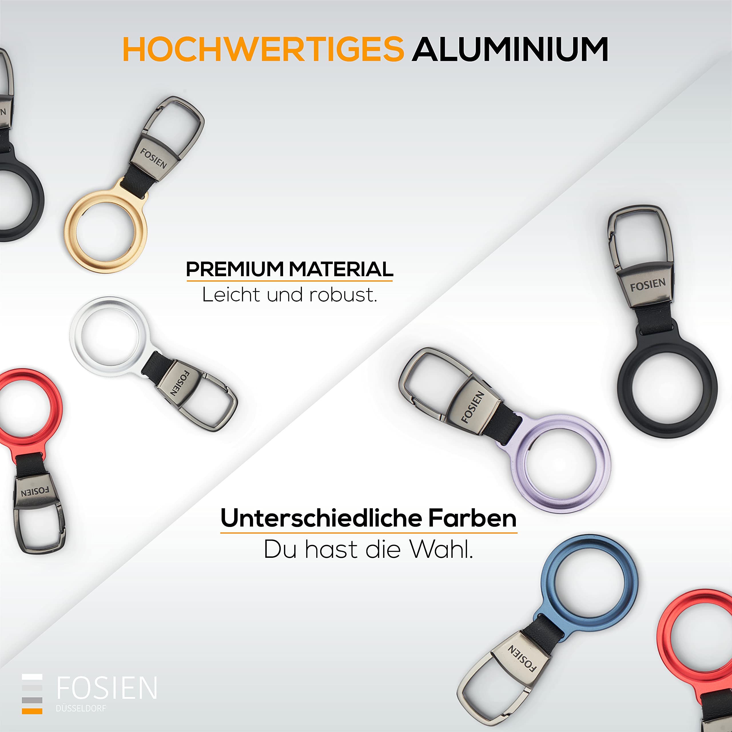 Tech21 Evo Clear AirTags Coque Avec Mousqueton Compatible Apple AirTag