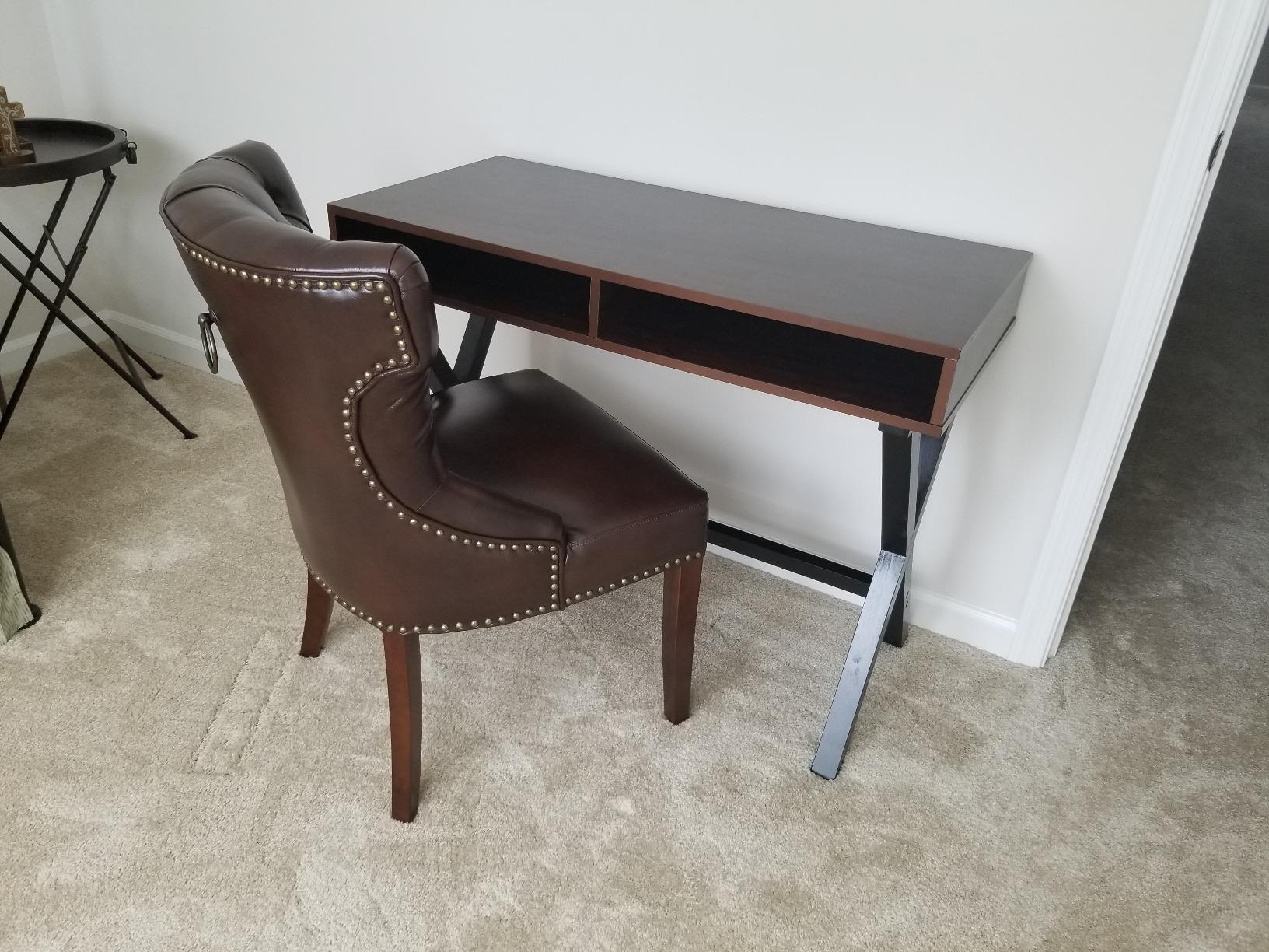 Amazon.com: Nathan James Kalos Home Office Computer Desk or Console Table, Espresso : Home & Kitchen