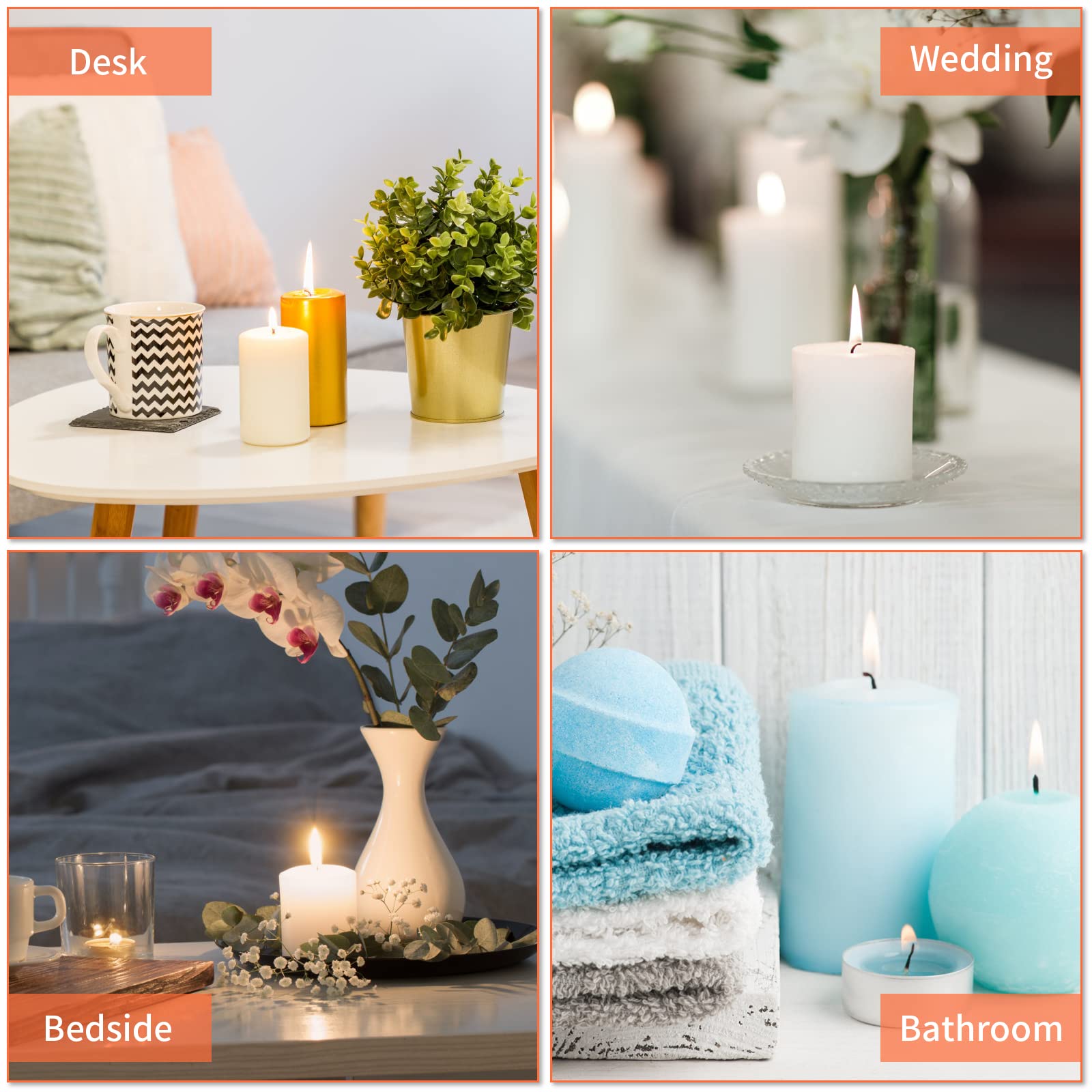 Stampi Per Candele In Silicone 2 Pezzi - Cilindrici Per Candele Profumate Fai Da Te, Sapone E Resina - Foto 4