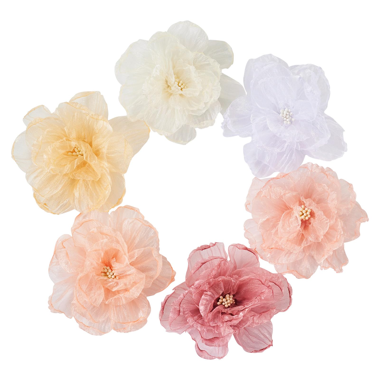 open lace back dress Variety of Fabric Organza Flowers (Single or Packs)  Kid's Dream Wholesale