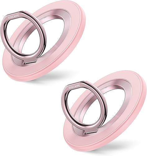 Miniatura 38 de SYNCWIRE Soporte magnético para anillo de teléfono para MagSafe - Soporte de agarre para teléfono con destellos con rotación de 360° y anillo para