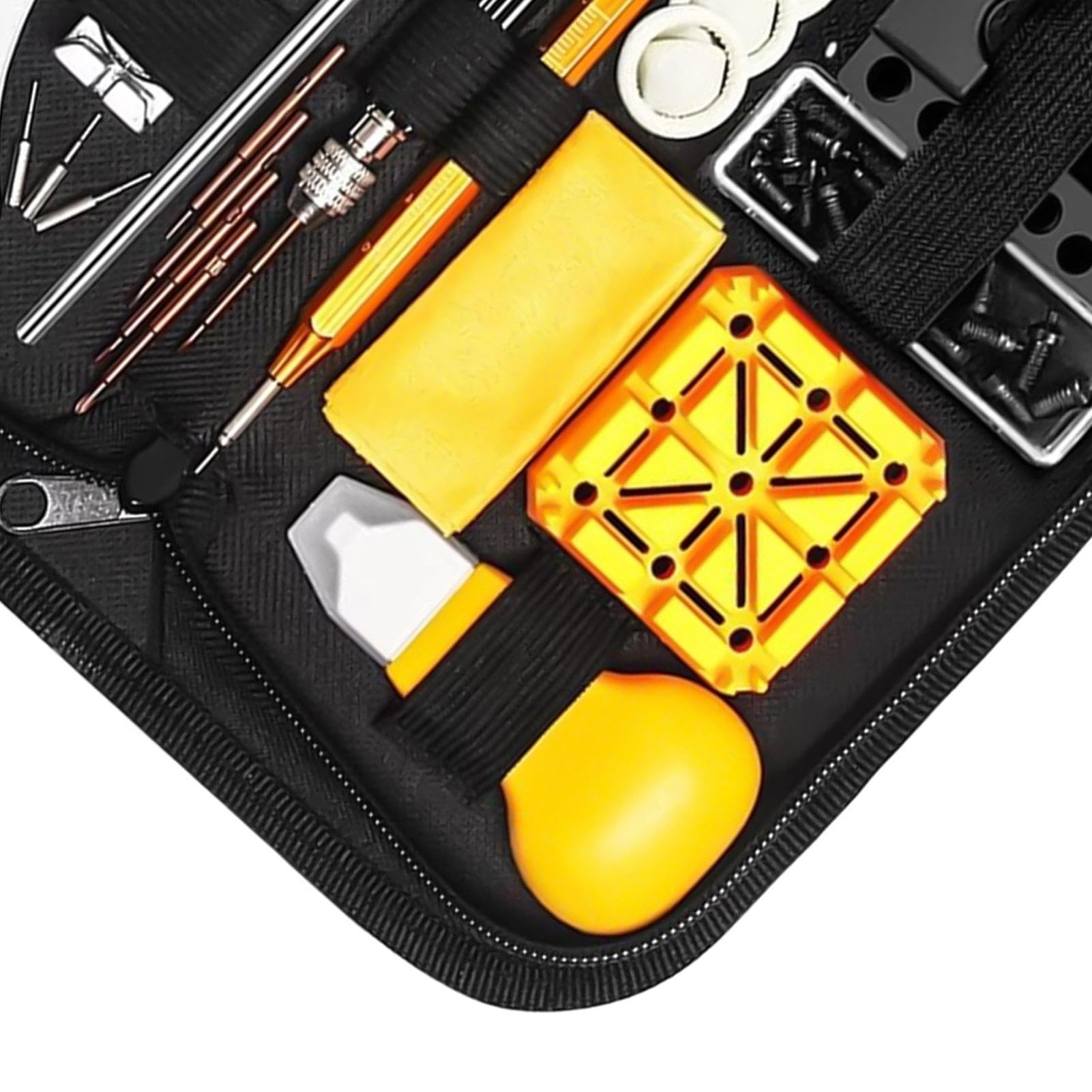 Kit Attrezzi per Orologi Kit Completo di Manutenzione di Precisione con da | Strumento Rimozione del Fondello Per Casa e Viaggio, Sostituzione Batteria e Regolazione Cinturino