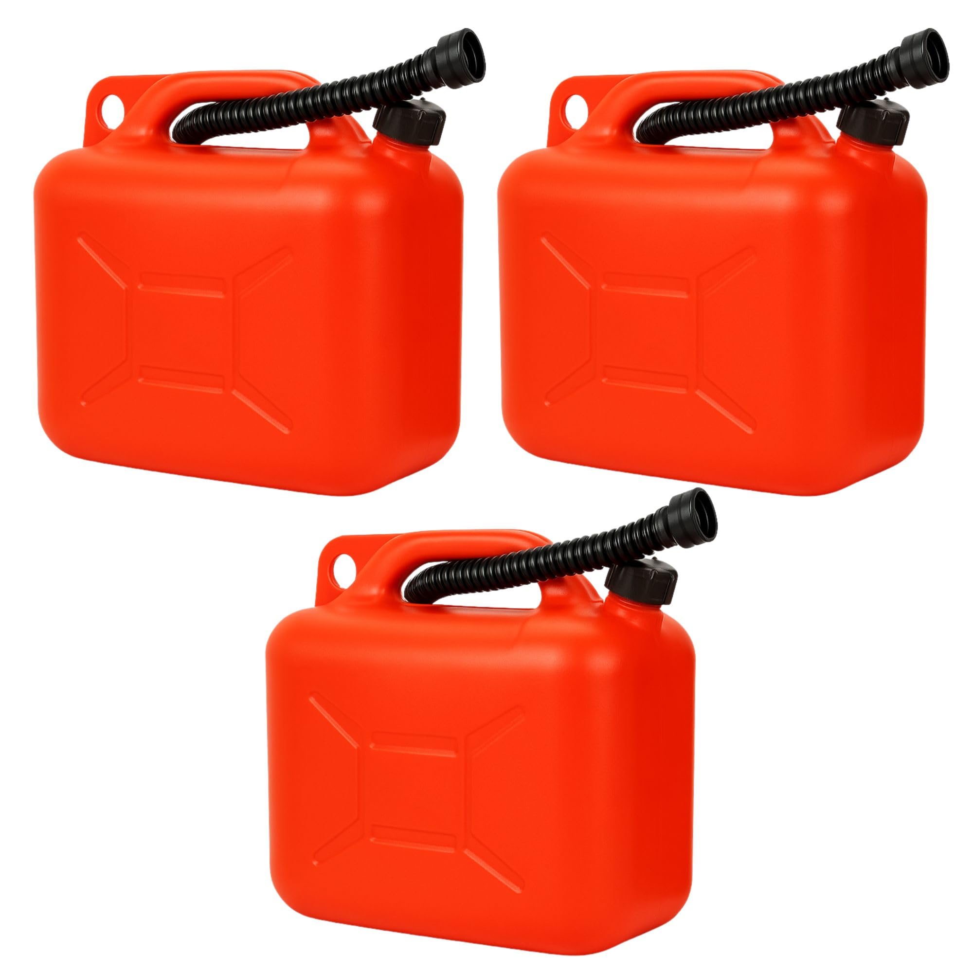 Plastard Benzinkanister 3er-Set 10 Liter – Kraftstoffkanister mit Ausgießer – Für Benzin, Diesel, Wasser, AdBlue, Auto, Motorrad, Boot, Camping – UN-Zulassung, langlebig