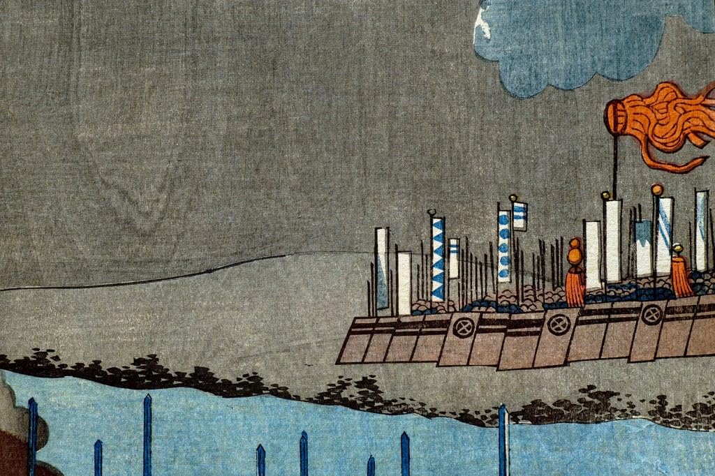 Tableau Graffiti Utagawa Kuniyoshi Takeda Shingen 60x90cm - 5