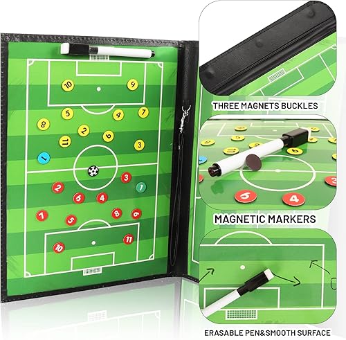 Miniatura 10 de 1PC30PCS Baseball, Basketball, Soccer Coaches Clipboard, Double-Sided Dry Erase Coach Clipboard, Portable Whiteboard for Coaches, Lineup White Board
