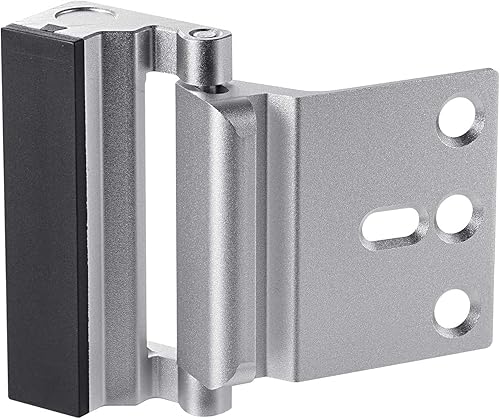 Miniatura 7 de Paquete de 2 cerraduras de refuerzo de puerta de seguridad para el hogar, a prueba de niños, añade alta seguridad a la prevención del hogar, acabado