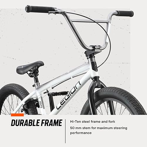 Miniatura 5 de Mongoose Legion - Bicicleta BMX Freestyle para niños, ciclista intermedia, bicicletas para niños y niñas, ruedas de 20 pulgadas, marco de acero