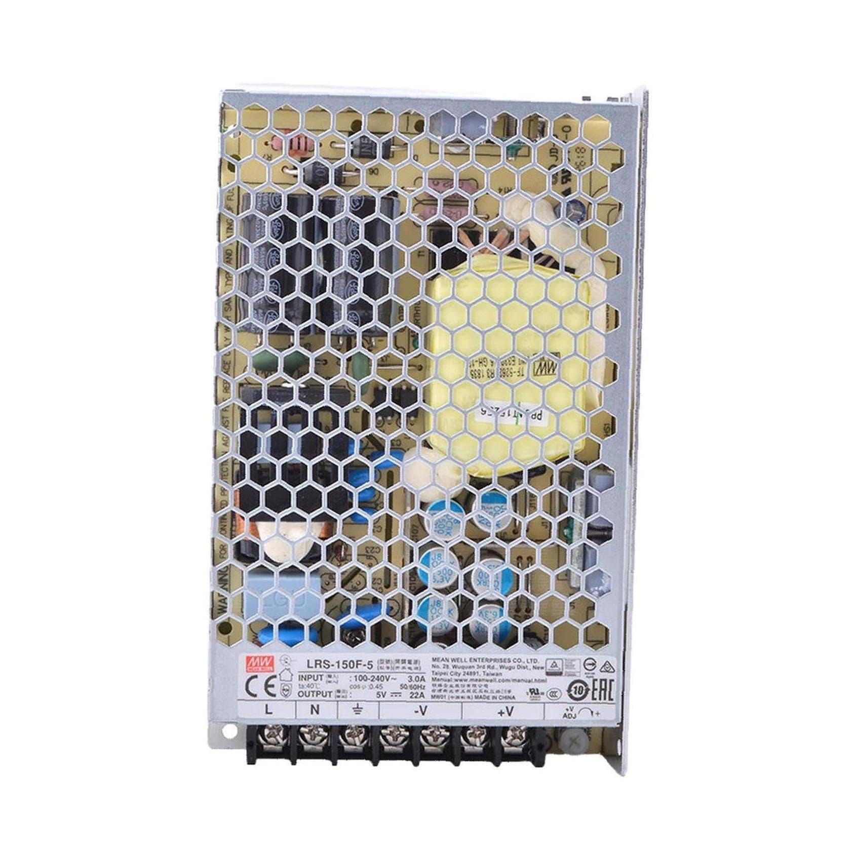 Enclosed Type 110W 5V 22A LRS-150F-5 Meanwell AC-DC Single Output LRS-150F Series MEAN WELL Switching Power Supply