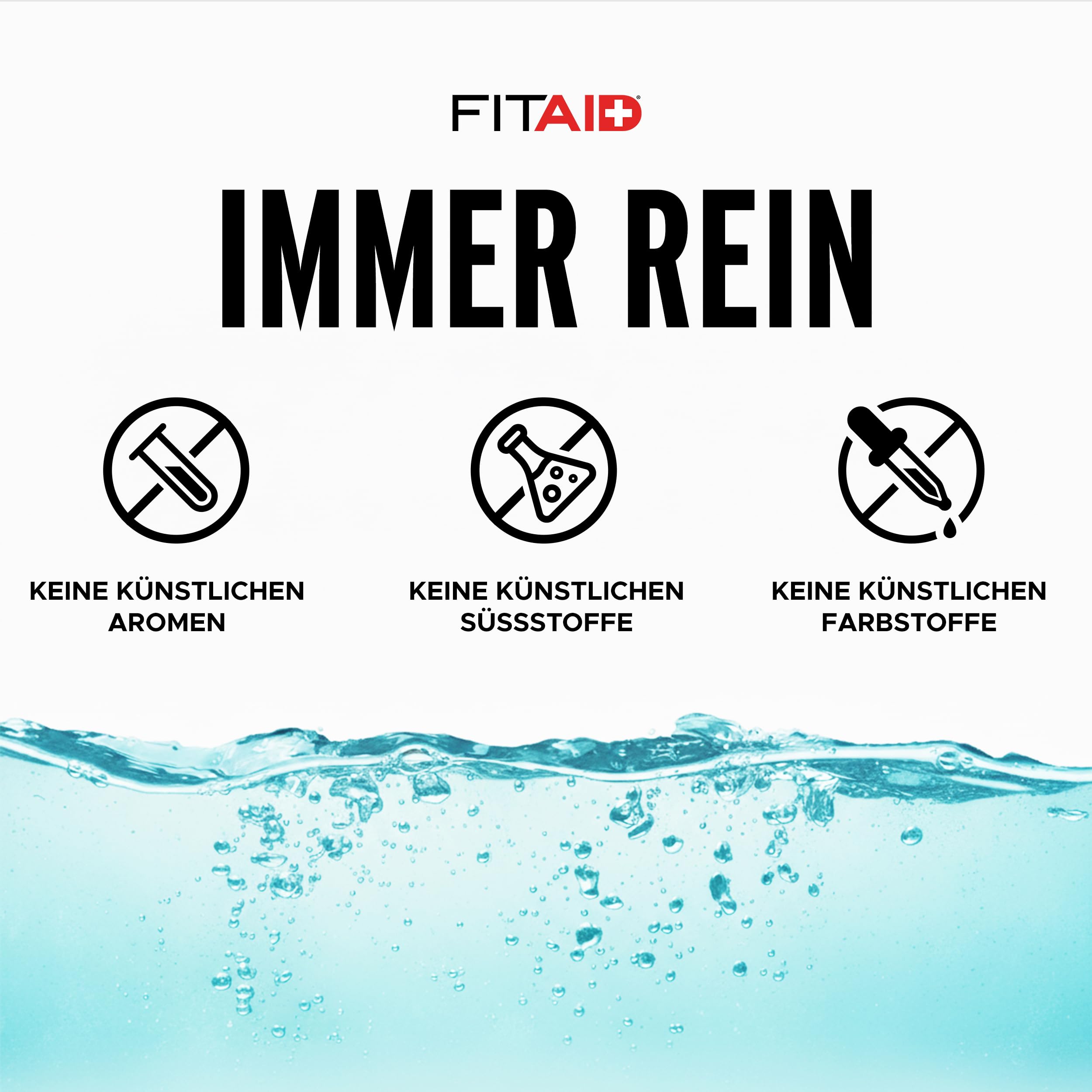 FITAID RX Blue Raspberry Zero Clean Creatin Recovery Sport Drink & Hydration Helper – Regenerationsgetränk mit Kreatin Monohydrat BCAA Elektrolyte ohne Zucker Kurkuma Vitamine Quercetin CoQ10 24x355ml