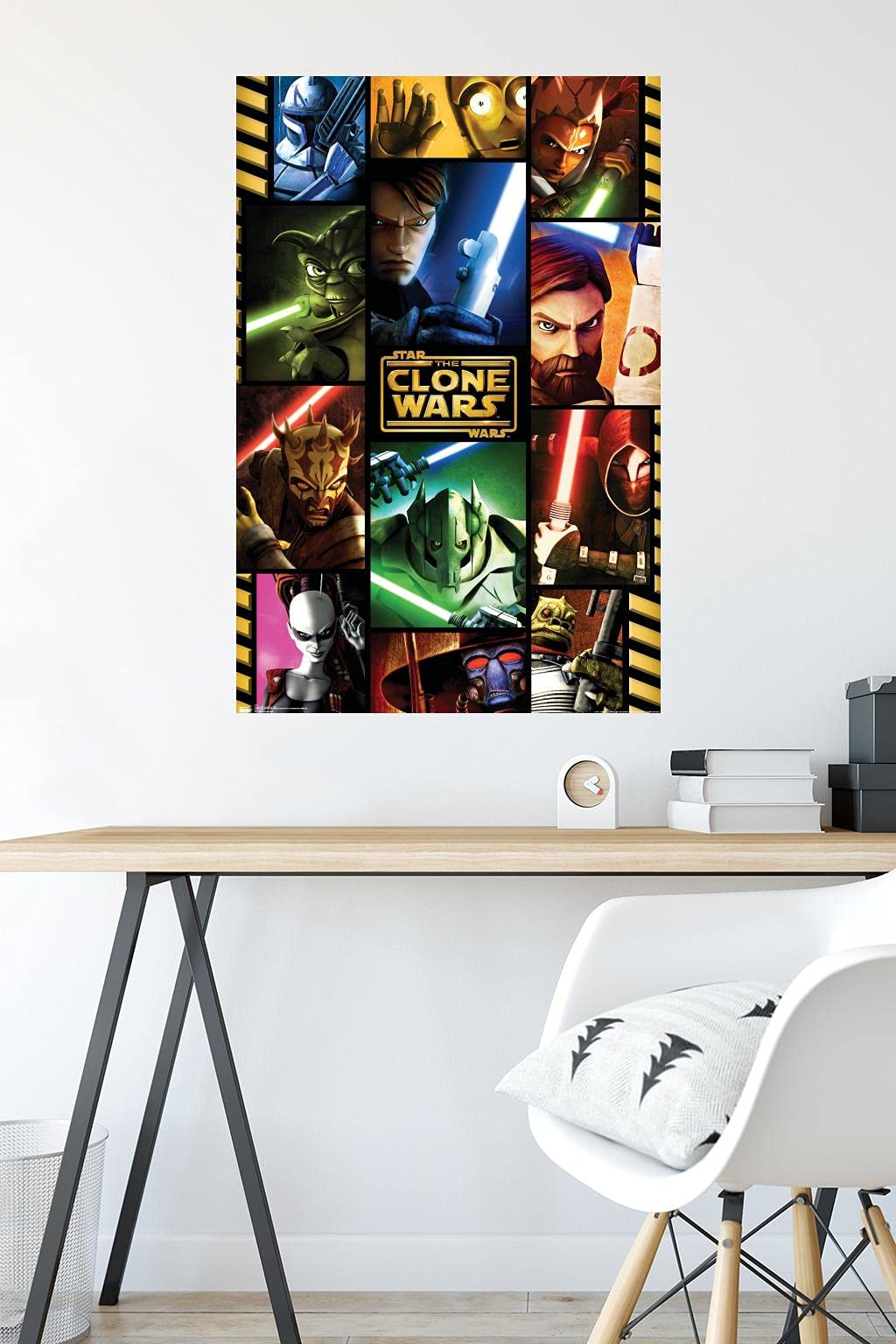 Star Wars: The Clone Wars Movie Poster - 27x40 Inches, Unframed Reproduction Print, Multicolor