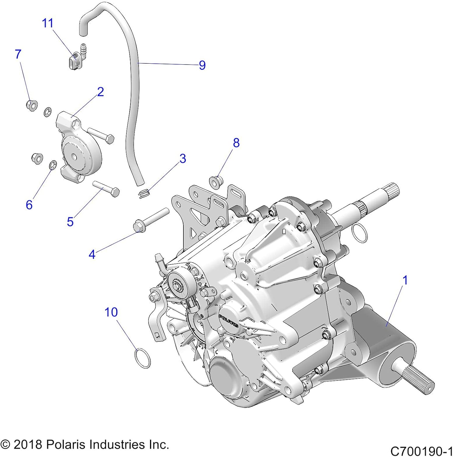 Polaris RZR Isolator Mount, 70 Duro, Genuine OEM Part 1333242, Qty 1