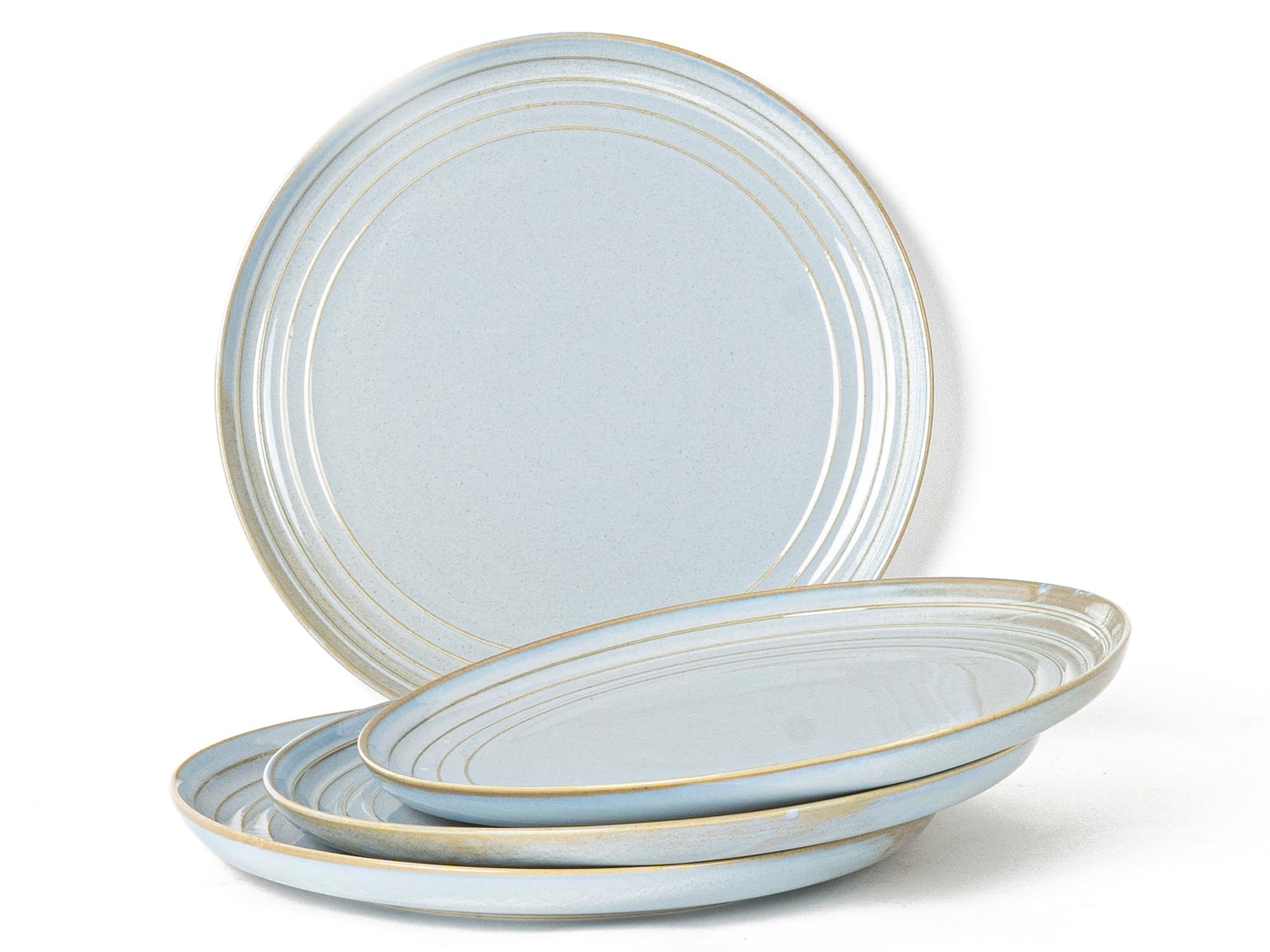 Bodhi House Arctic Blue Dinner Plates - Set of 4 -1