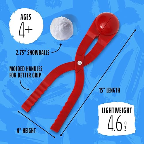 Miniatura 4 de Paricon Fabricante de bolas de nieve para niños. Juguete de nieve de invierno al aire libre, molde de arena