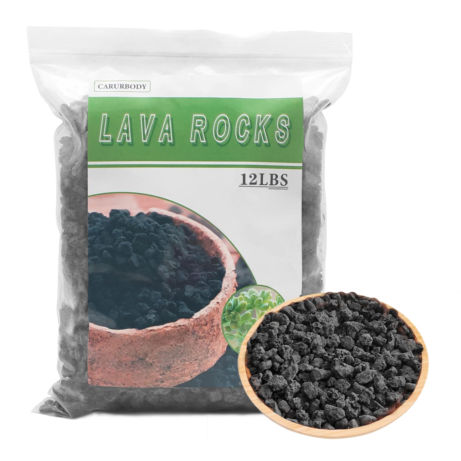 Amazon.com : CARURBODY Black Lava Rocks for Plants -100% Pure