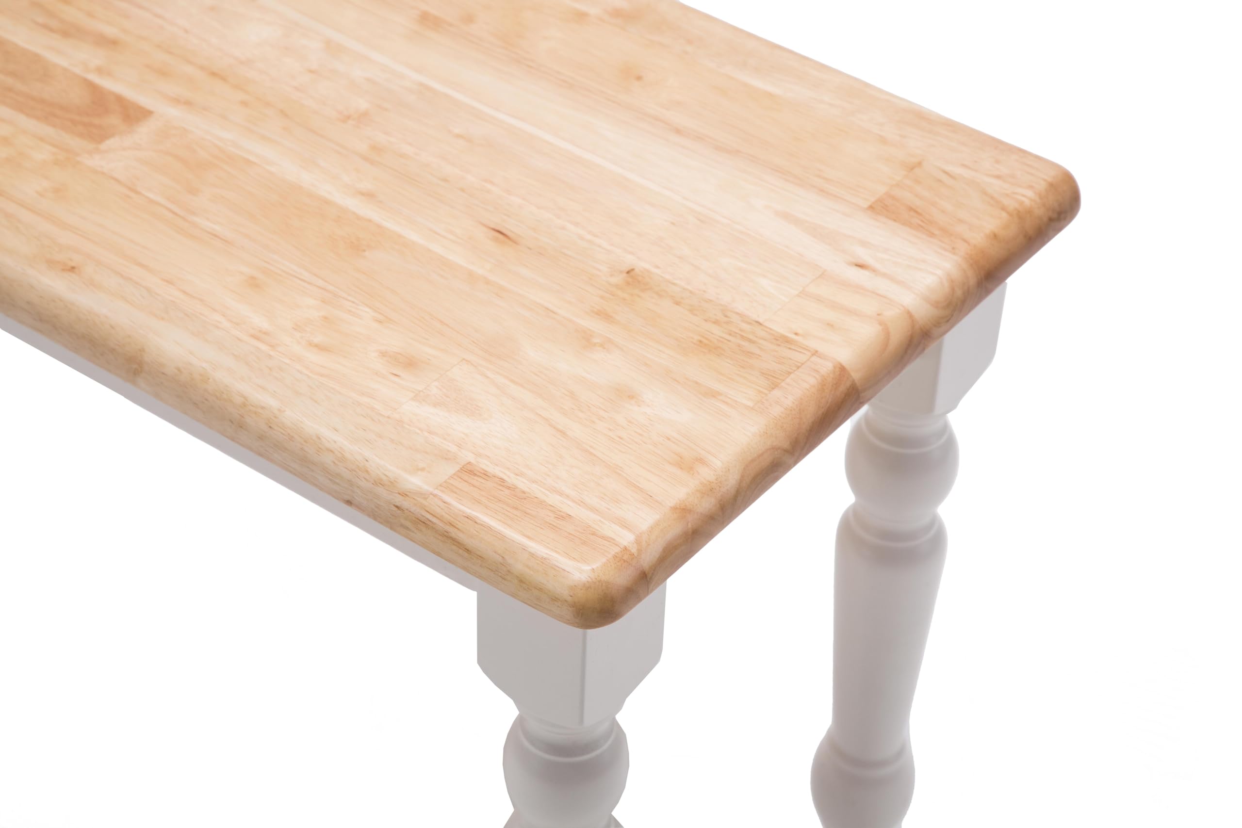 Boraam Windsor Farmhouse Dining Bench - Cream/Natural