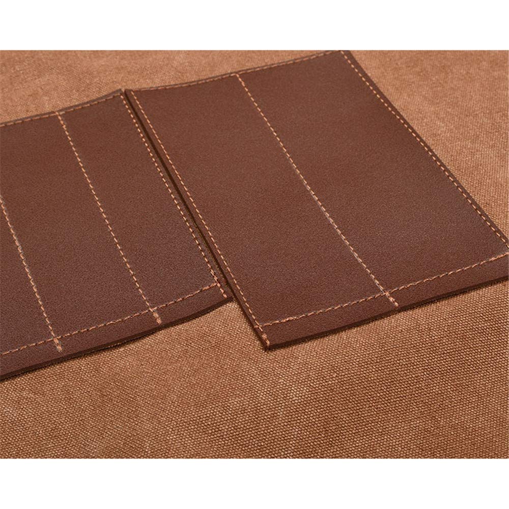 Delantal de trabajo Delantal de herramientas de cuero de lona for café, Chef, barbacoa, monos, delantal con múltiples bolsillos for hombres y mujeres