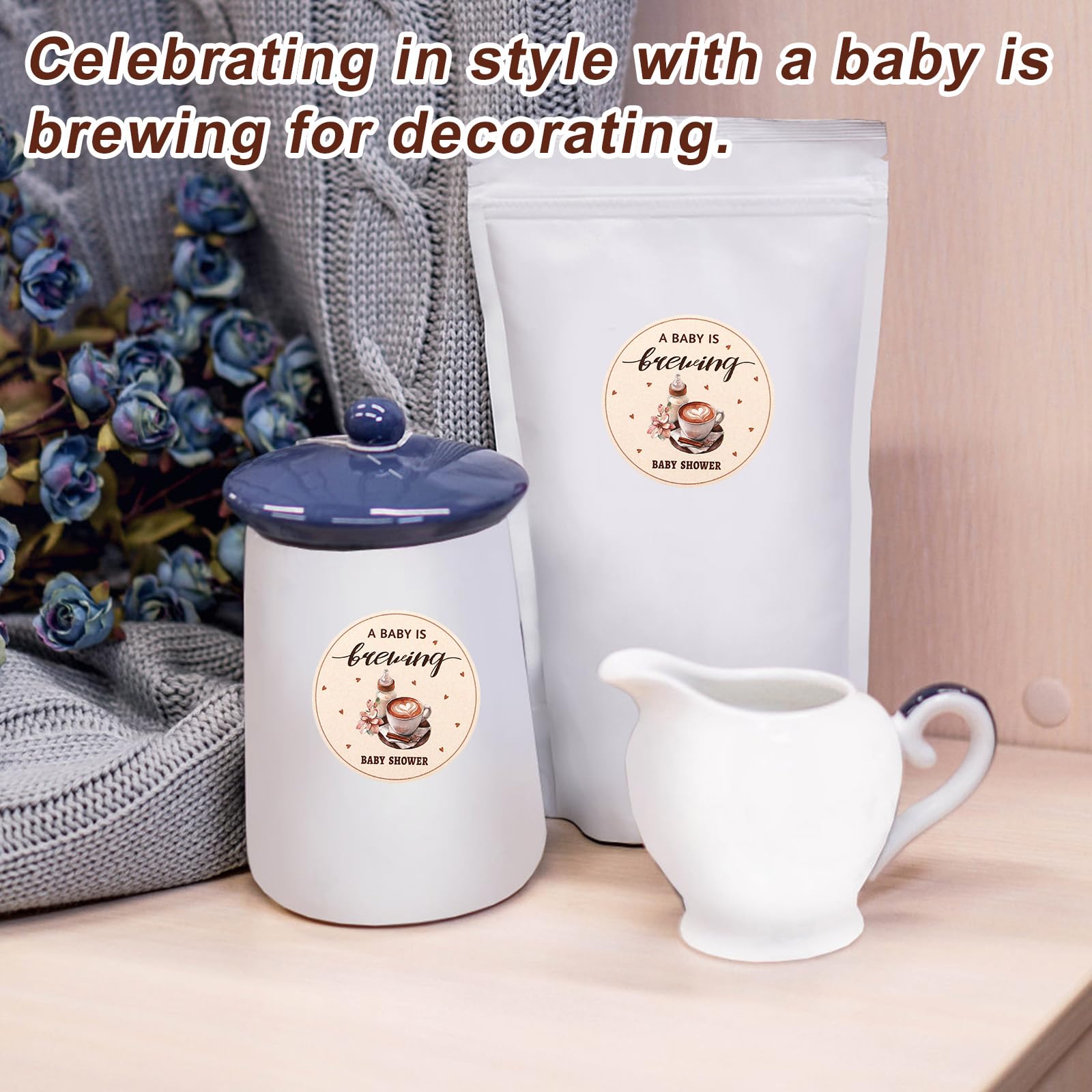 40pcs A Baby is Brewing Stickers - Image 4