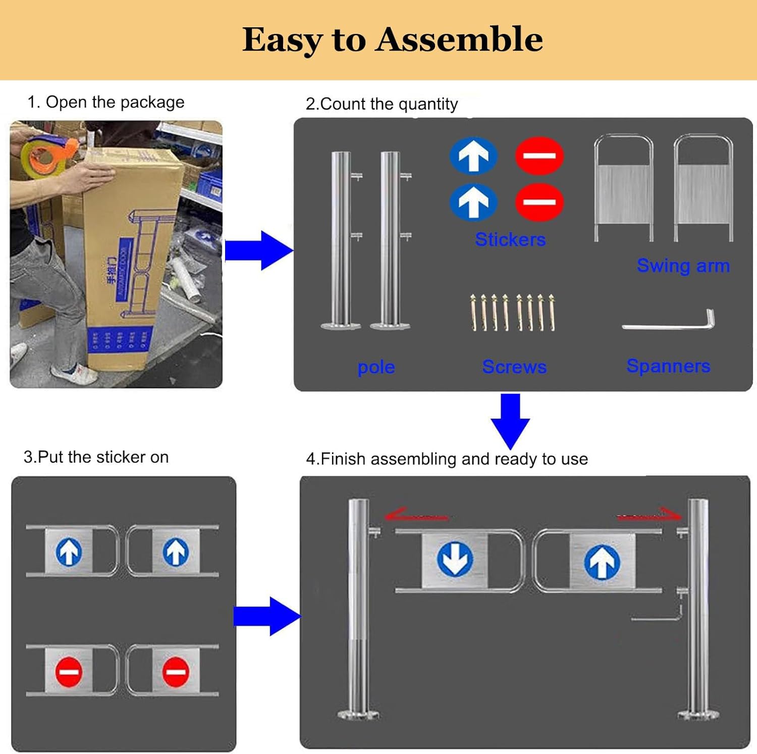 スプリング式安全スイングゲート、スーパーマーケット入口片側安全ドア、図書館・店舗用自動閉鎖ゲート、風景写真、100×100cm  バネ式安全スイングゲート 、スーパーマーケット入口片側安全ドア、倉庫歩行者自動閉鎖ゲート、図書館風景バー用 スーパーマーケット入口 ...