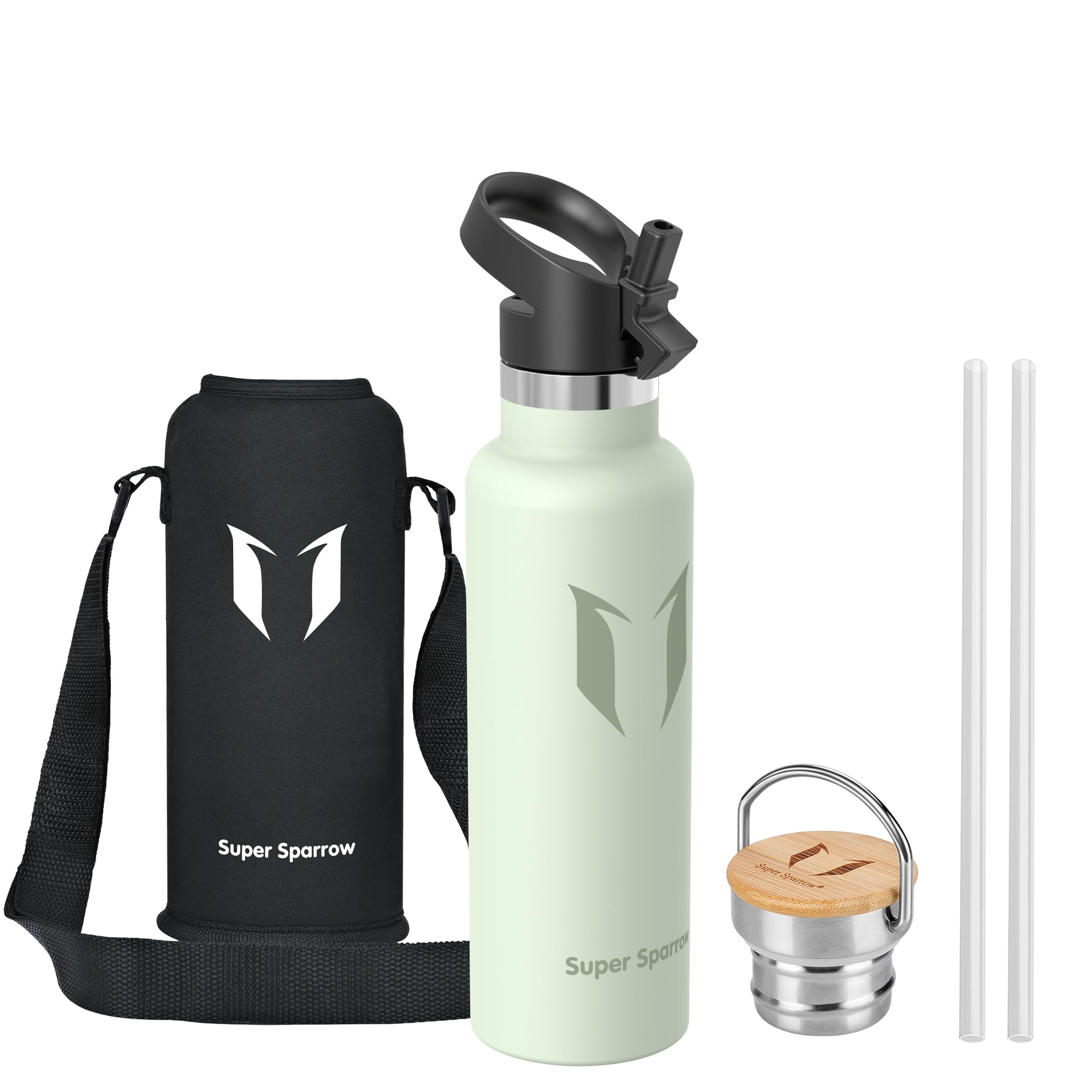 Super Sparrow Botella Agua Acero Inoxidable - Botella Agua Niños - 500ml/750ml/1L - Botella Termica Boca Estándar - Sin BPA, para Niños & Adultos, Deporte, Oficina, Yoga, Ciclismo — view 61