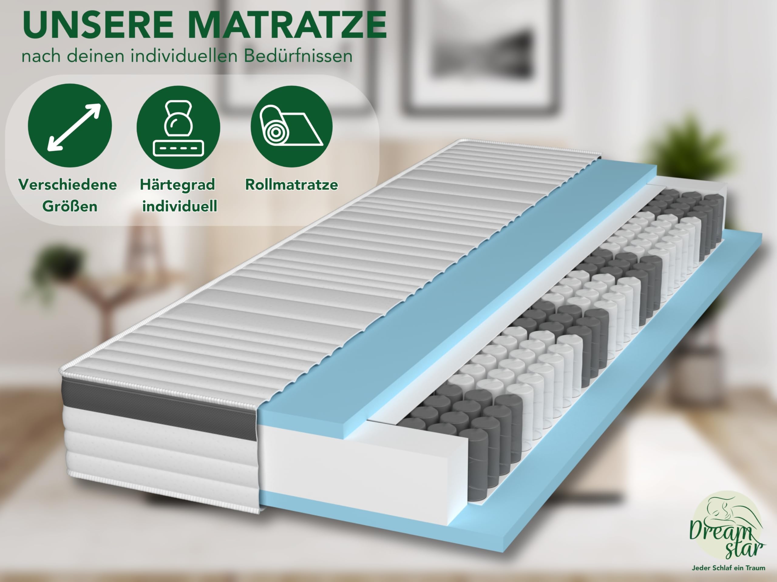 DREAMSTAR Matelas à Ressorts Ensachés De Qualité | WhichOne