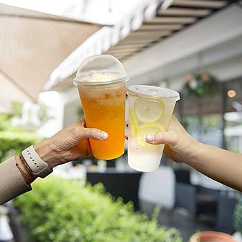 Amazon.com: KODA CUP 98mm PET Flat lid (Straw slot)- Cup and