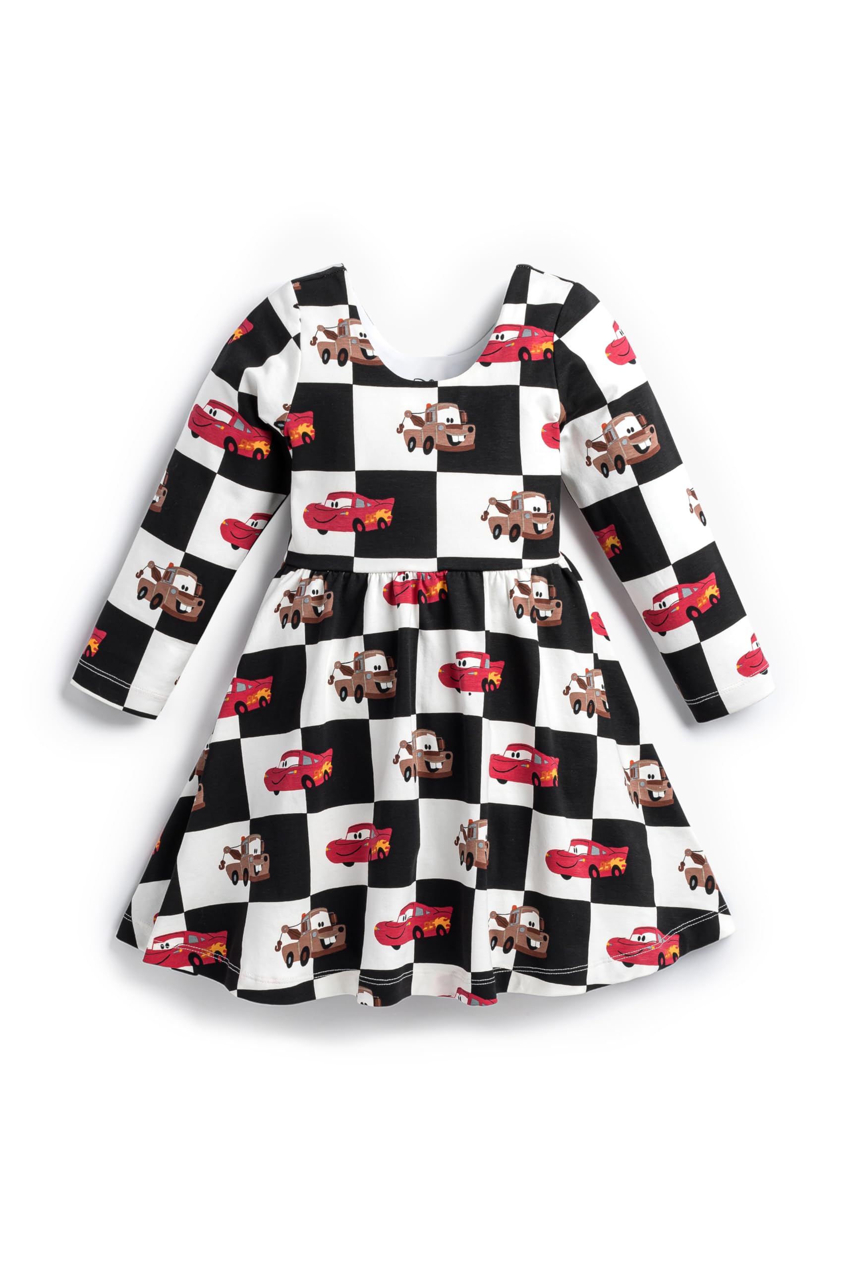 monica + andy Short Sleeve Let's Dance Dress, Organic Cotton Playwear Clothes for Girls, Kids, Toddler &amp; Infant Sizes
