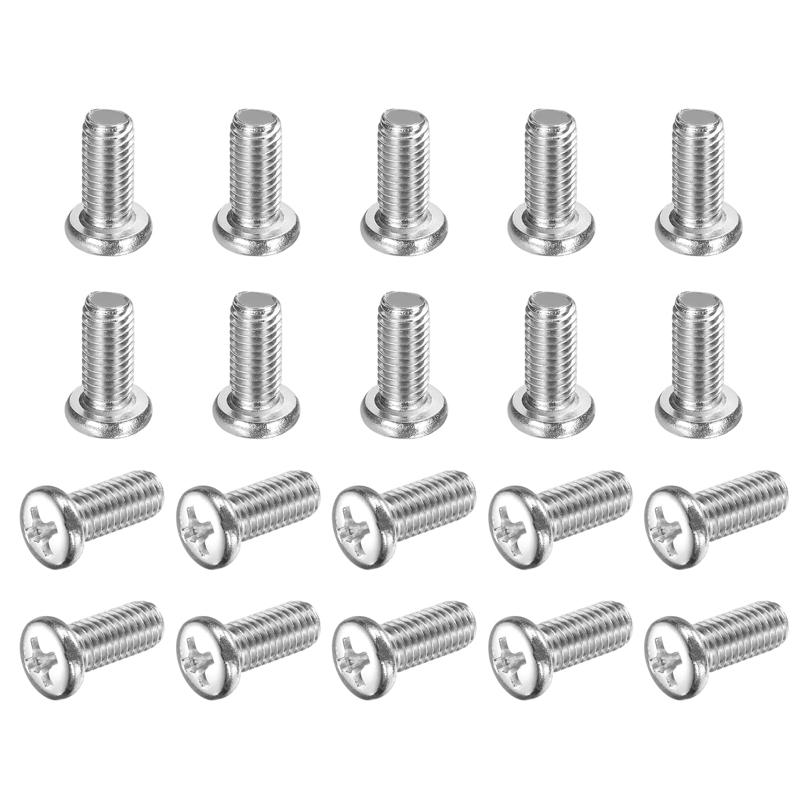 sourcing map M5x12-0.8mm Phillips Pan Head Machine Screws,50 Pcs — image 1