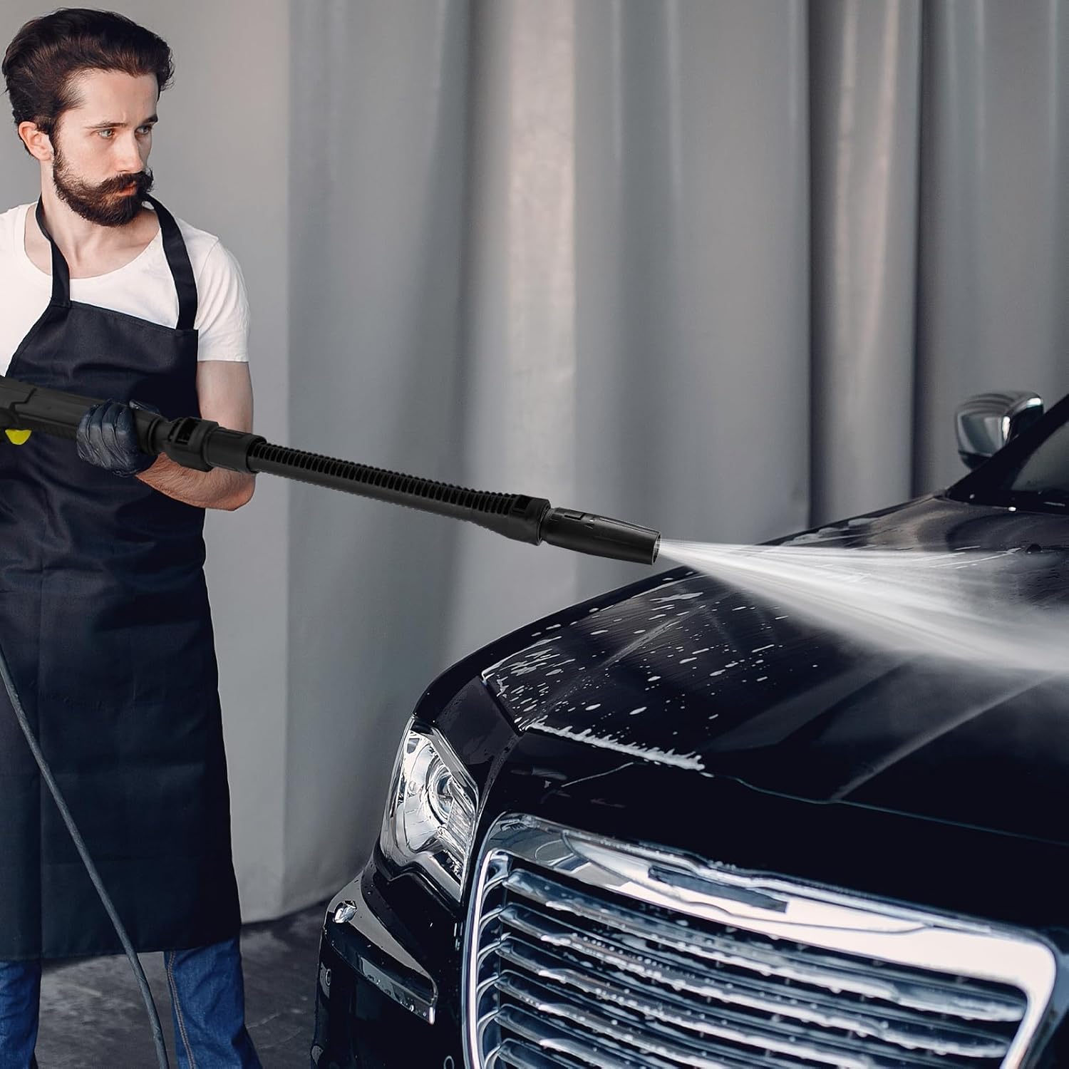 Lot de rallonges de lance de pulvérisation | Extension de 0,4 m | Compatible avec Karcher K2-K7 | Améliorez la portée de votre nettoyeur haute pression