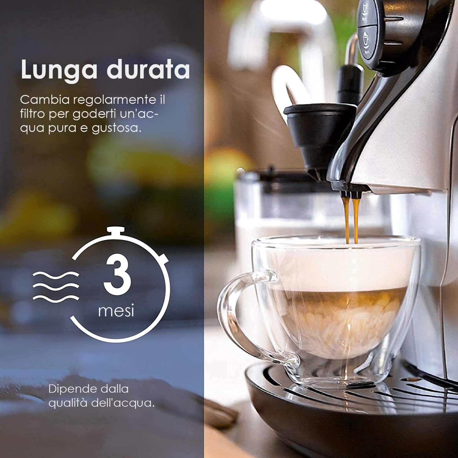 Waterdrop Filtro dell'Acqua di Ricambio Compatibile con Philips® AquaClean® CA6903/10 CA6903/22 CA6903 Filtro Anticalcare, Riduce il Contenuto di Calcare (4)