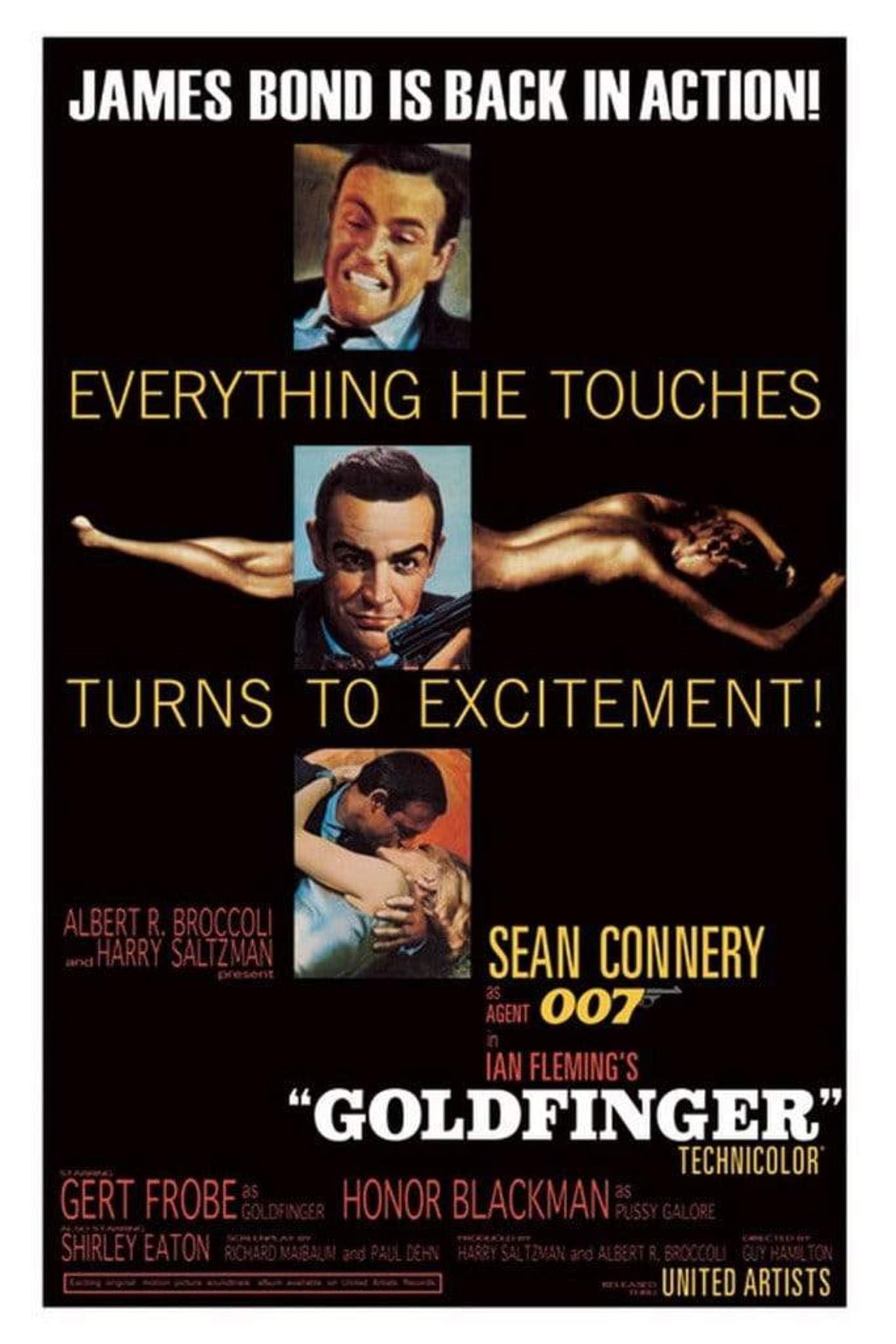 James Bond Goldfinger Poster Classic Movie 61x91.5 cm | 24x36 in New