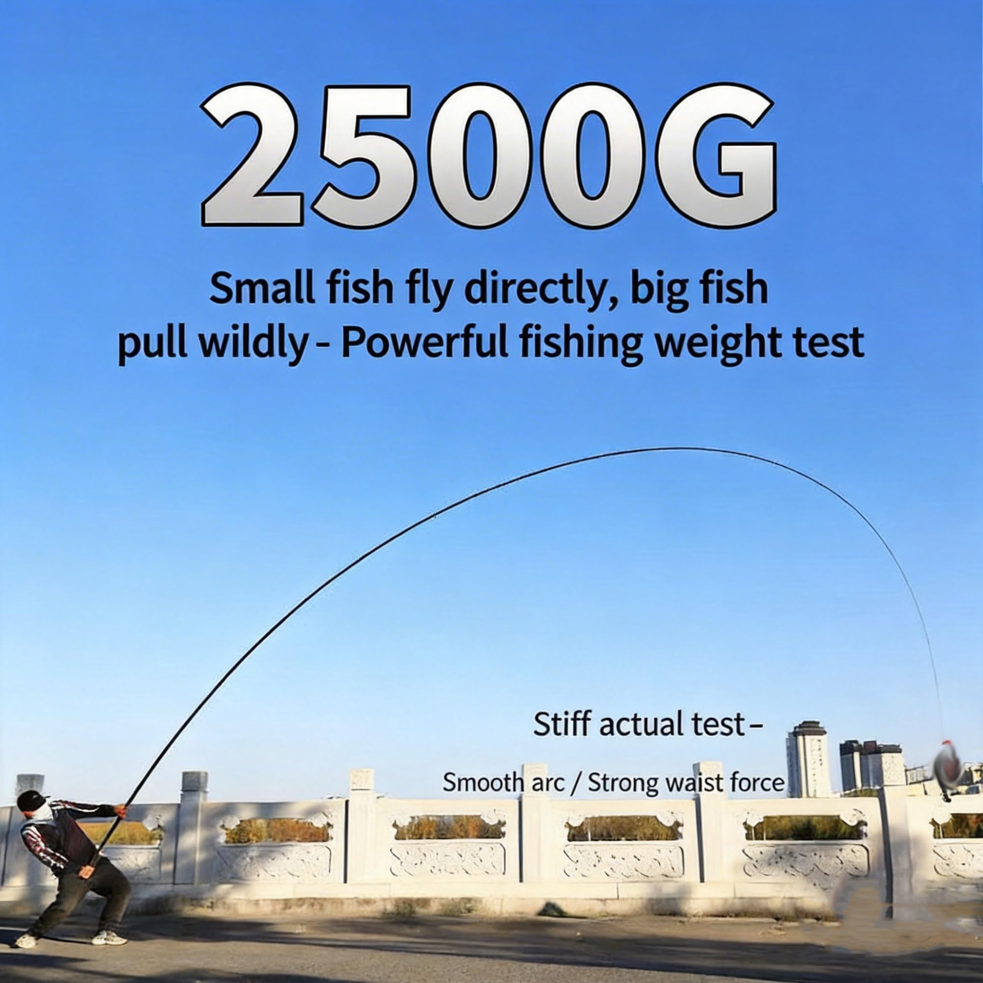 Canne à pêche ultralégère télescopique 8-16 m, Portable, en Carbone, idéale pour la pêche en mer, en surfcasting, Eau salée. Cadeau Parfait pour Les pêcheurs