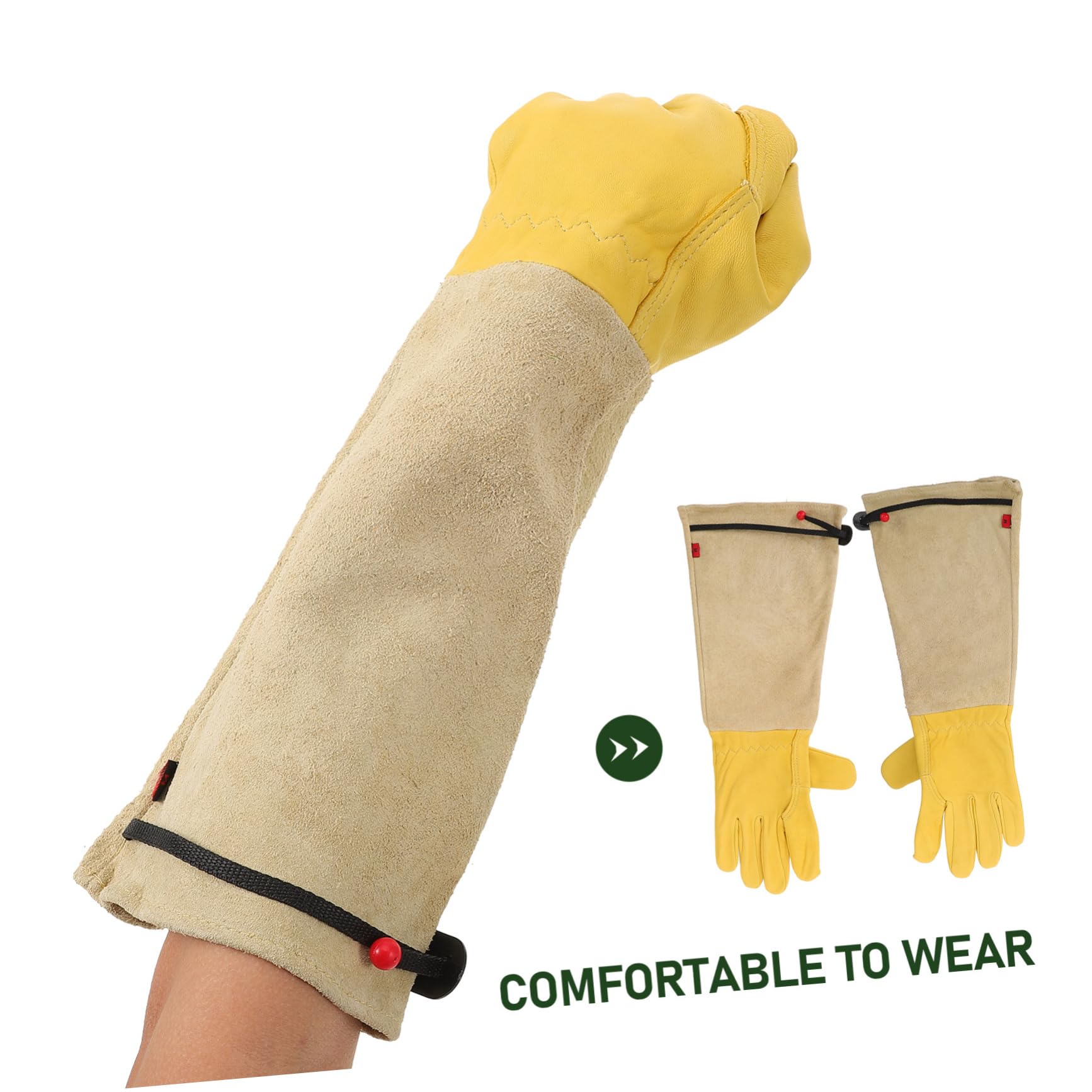 VALICLUD Guantes Protectores De Jardinería Tallando Protección Equipo Calentador De La Espina Deber Mascota Resistente Frío Hombres De Seguridad Hebilla De Ajuste