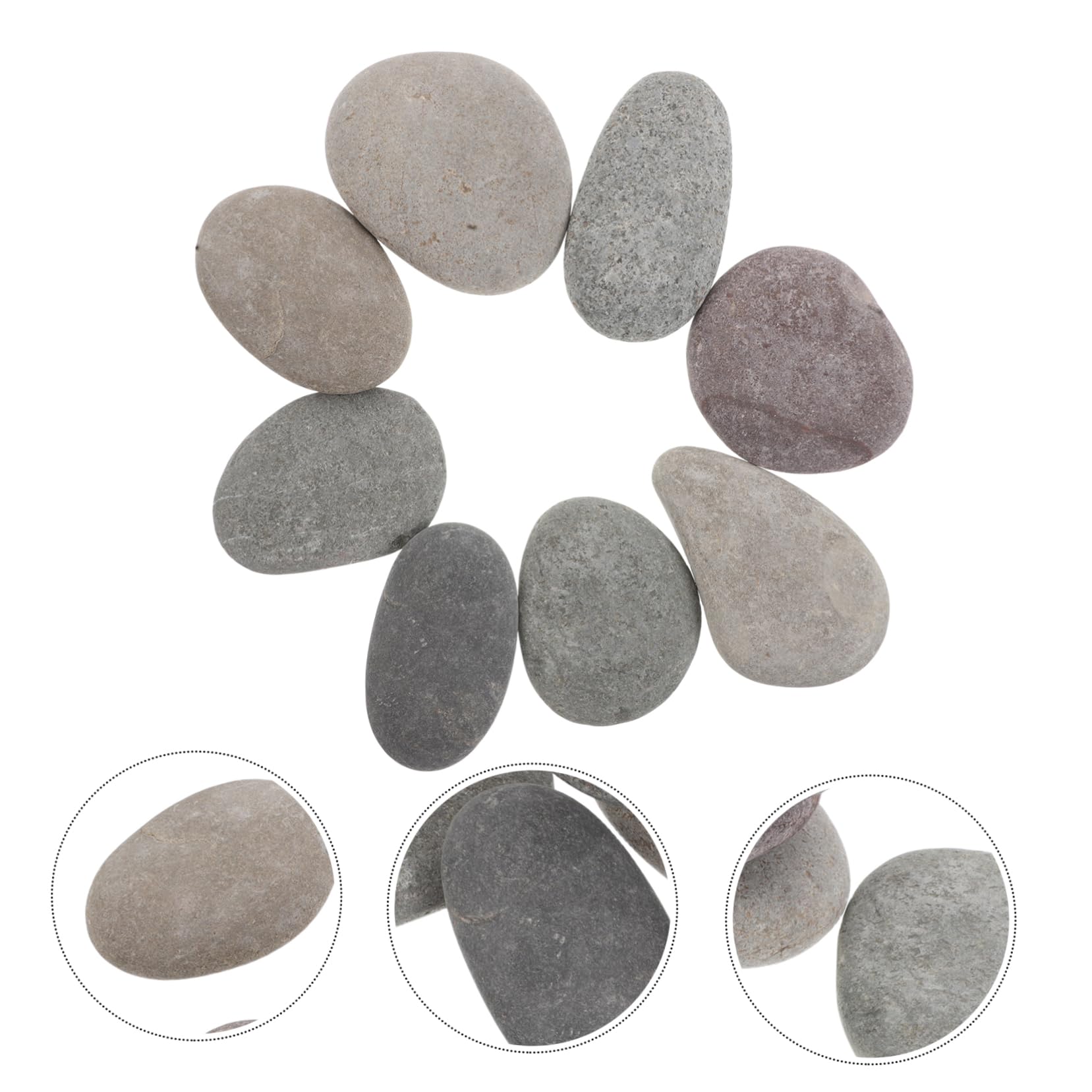 8 Sztuk DIY Craft Stones Do Malowania: Polerowane Kamienie Rzeczne Do Sztuki - Do Zestawów Artystycznych Dla Dzieci, Dekoracje Domu - DIY Painting Pebble