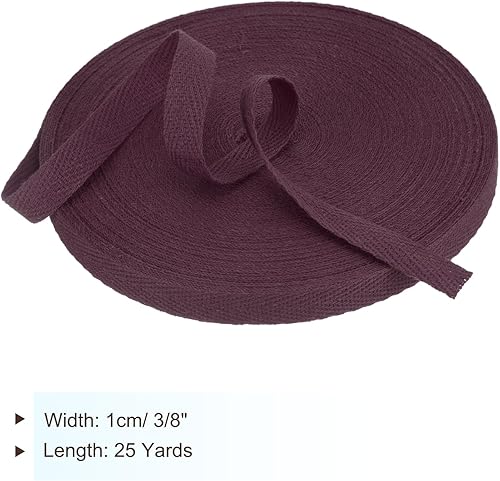 Vista 522 de PATIKIL Cinta de sarga de algodón de 3/4 pulgadas, 10 yardas, cinta de encuadernación al bies, cinta de espiga para costura, envoltura de regalos
