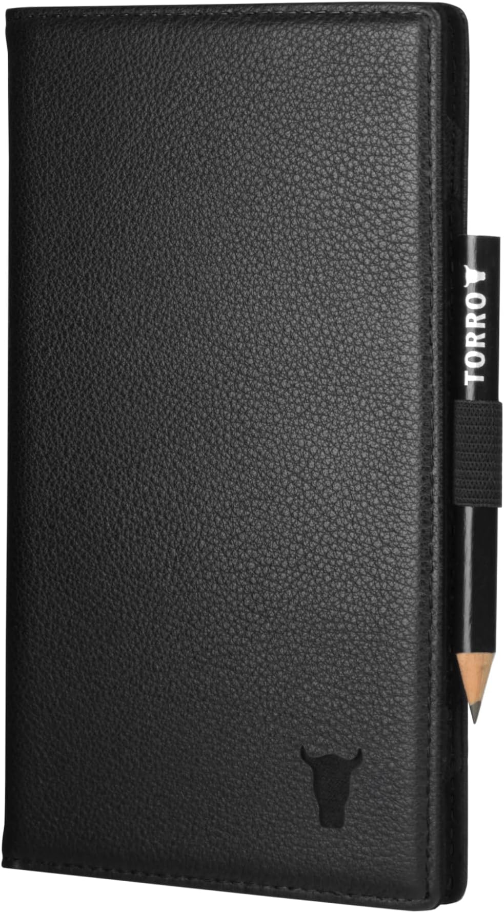 Golf Scorecard Holder – Genuine Leather Golf Score Card Wallet with Card Slot and Pencil Loop