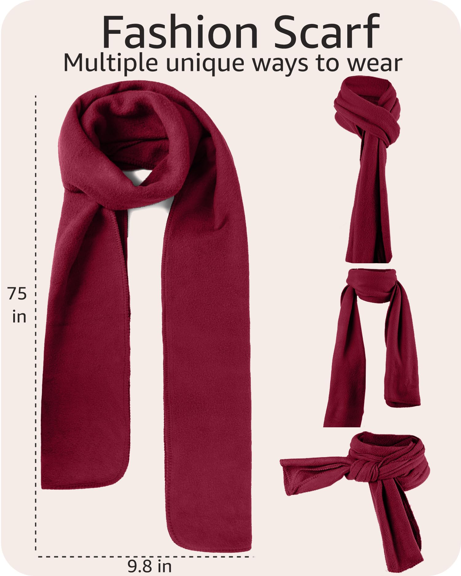 boxed-gifts Women's Warm Fleece Winter - Women's Hat and Glove Set + Hats Gloves Scarves for Women