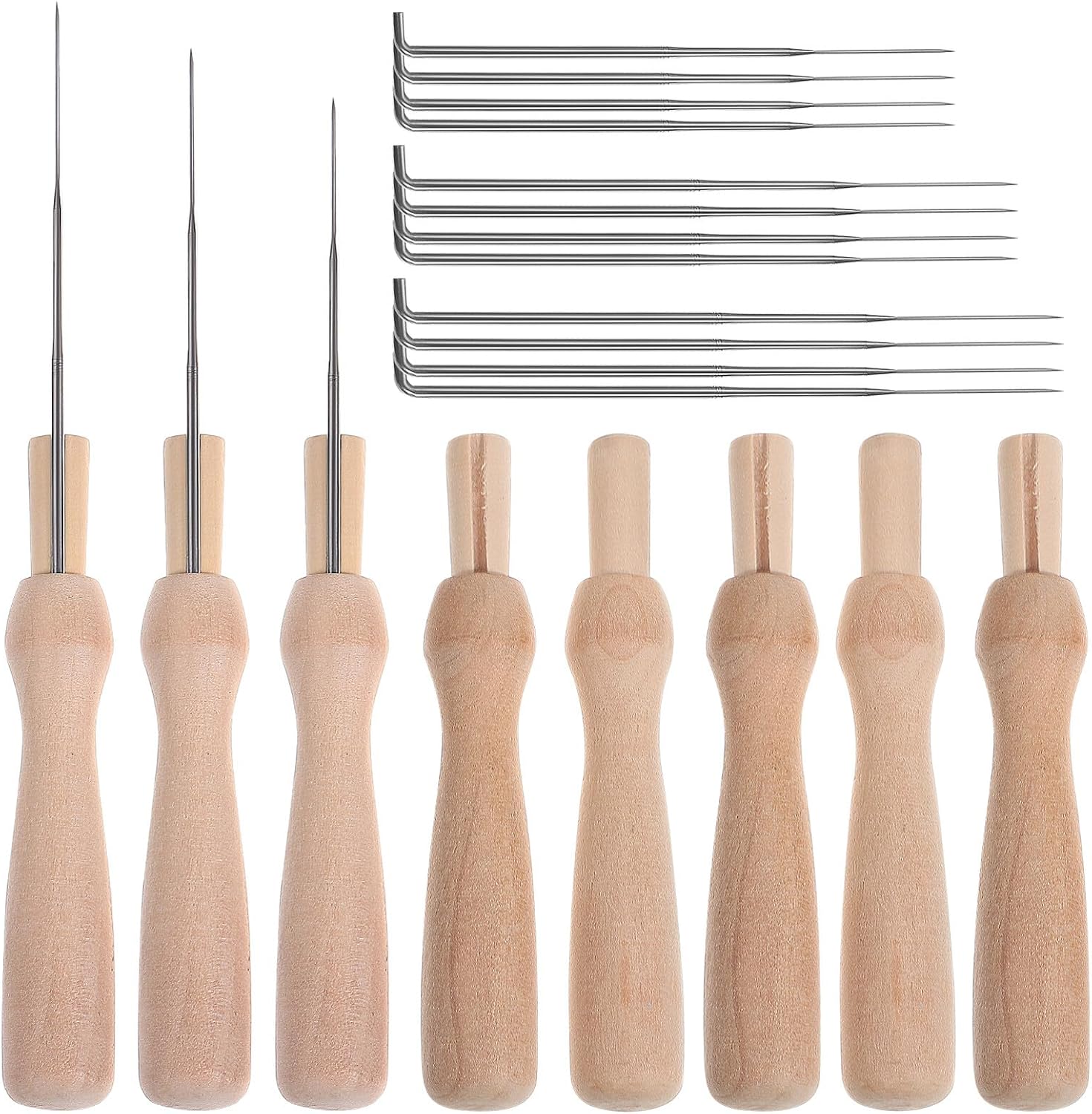 CIMAXIC Needle Felting Kit for Felting Starter 46 Piece Iron Timber Set