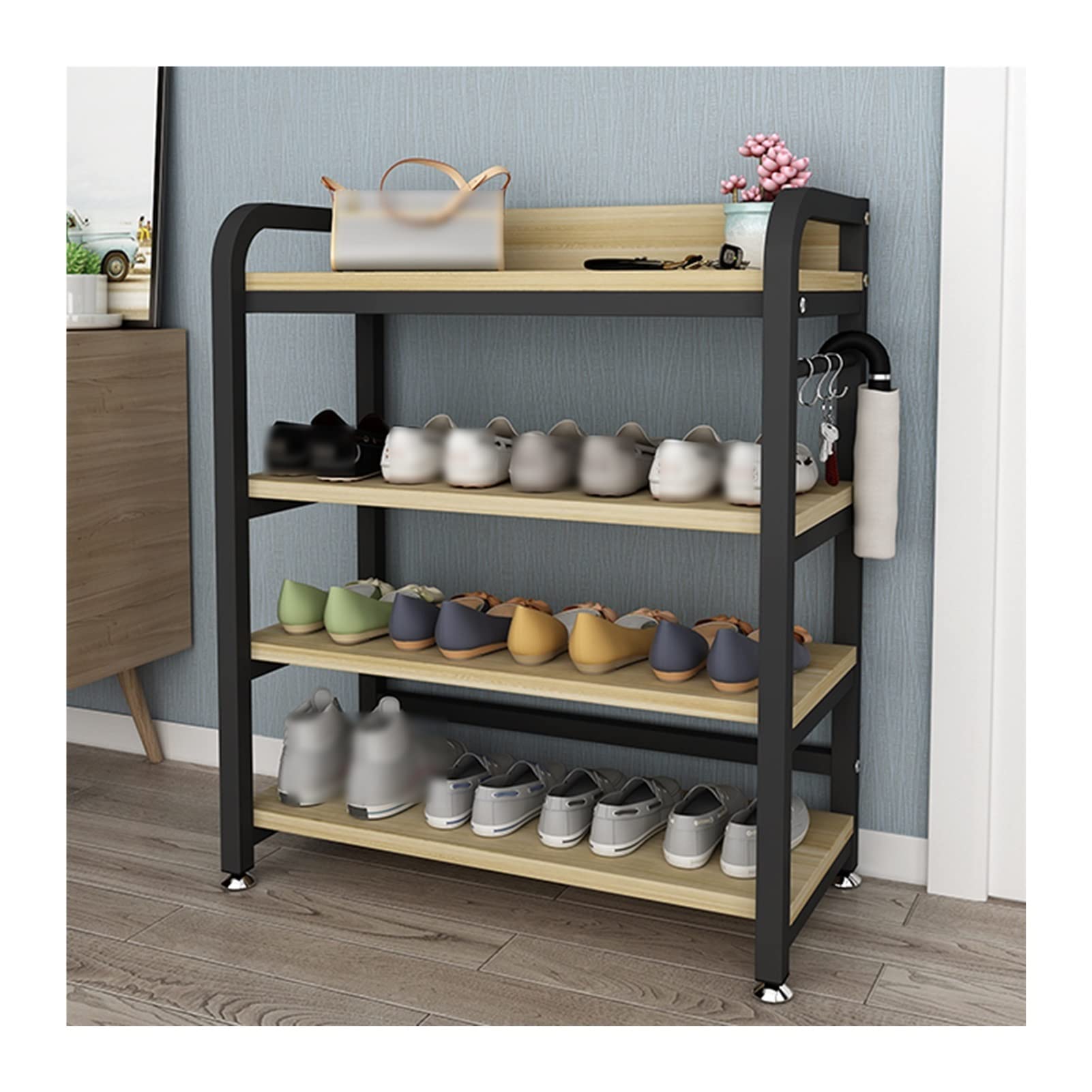 Étagère à chaussures pour couloir et placard support de rangement de chaussures