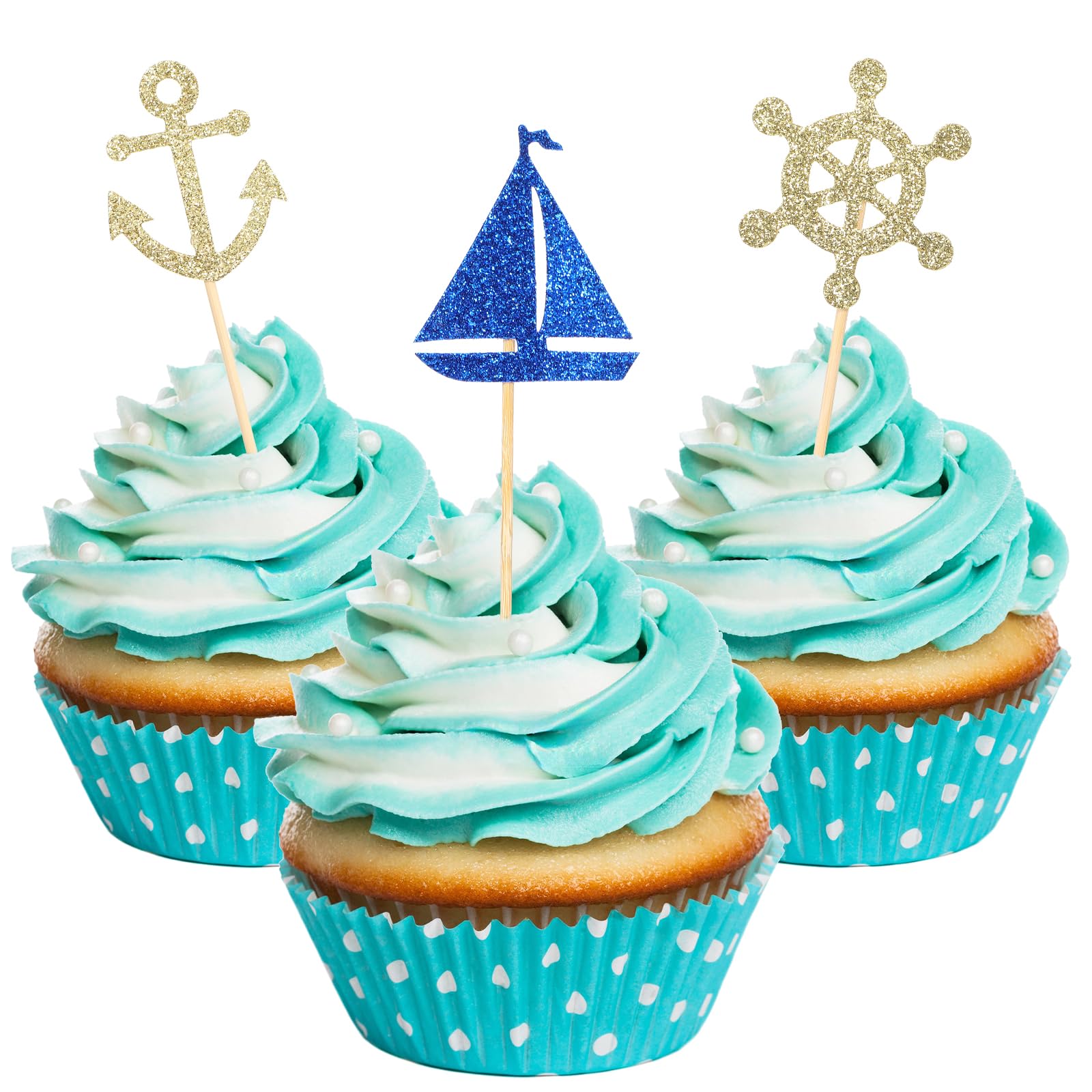 YGCHEN Decorazioni Torta Nautico Topper Per Torta Miniatura