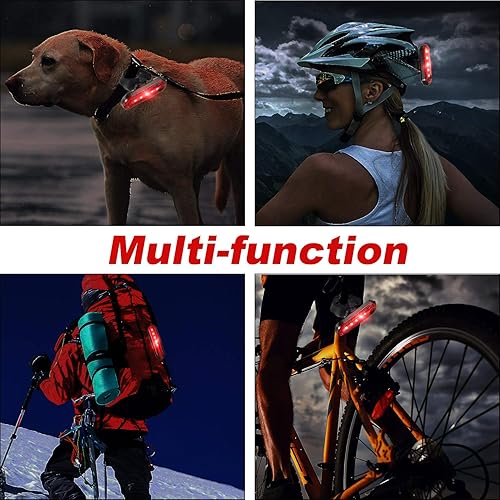 Miniatura 7 de Luz LED recargable por USB, 4 unidades, luz trasera y delantera para bicicleta, impermeable, faro delantero y trasero, 4 cables USB incluidos