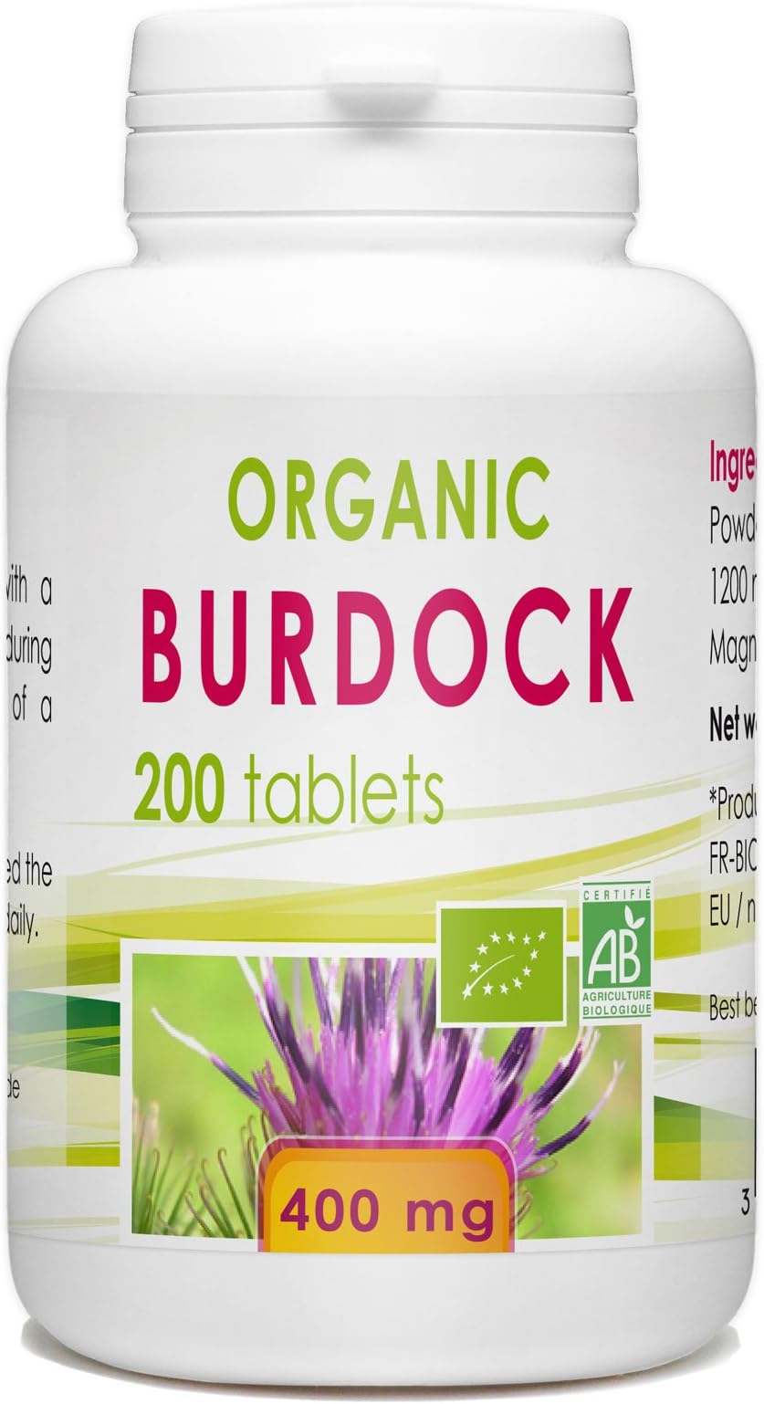 Organic Burdock 400mg - 200 tablets