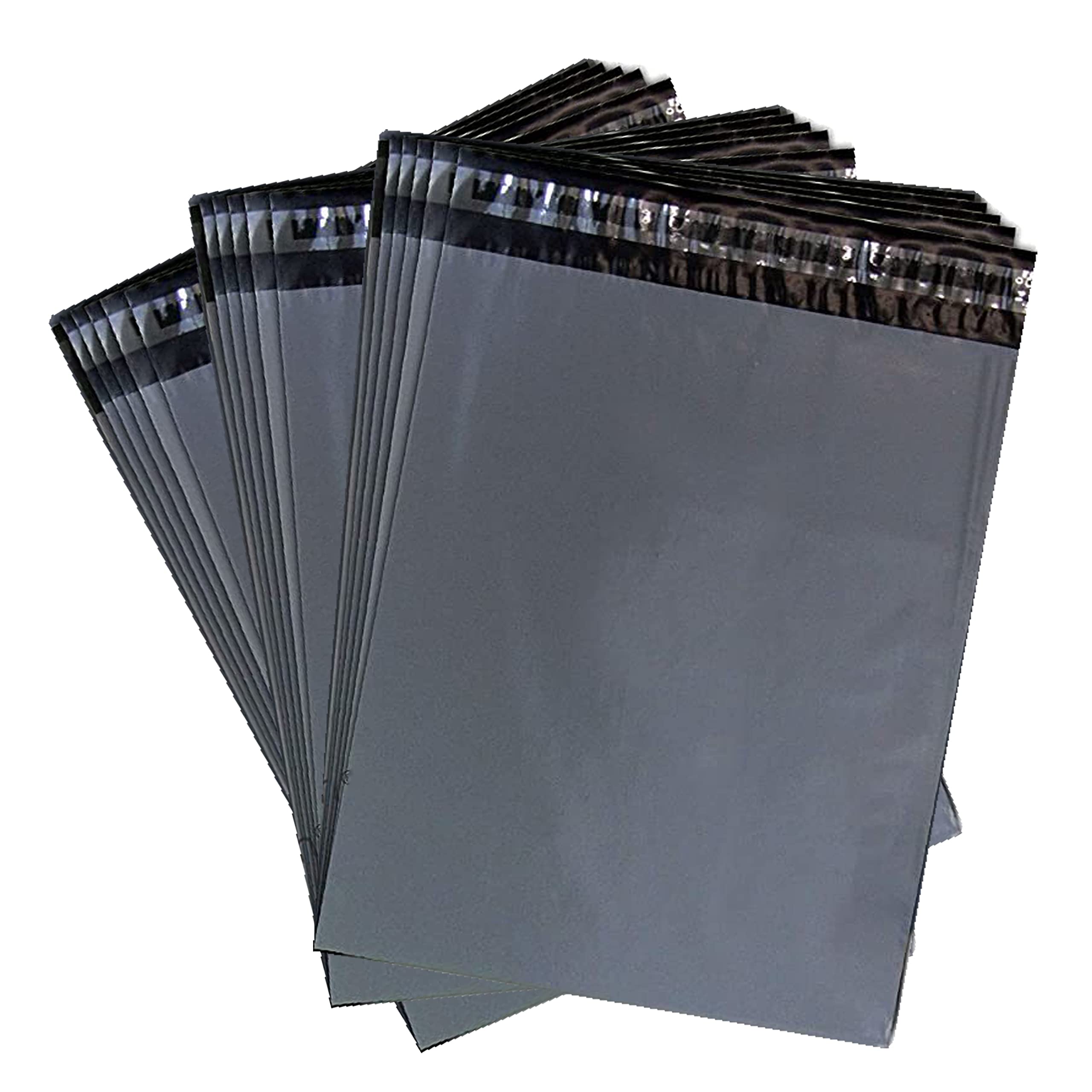 100 Grey Mailing Poly Postal Self Seal Bags Strong Packing Mail Bags Posting Shipping Parcel Bags (14 x 21)