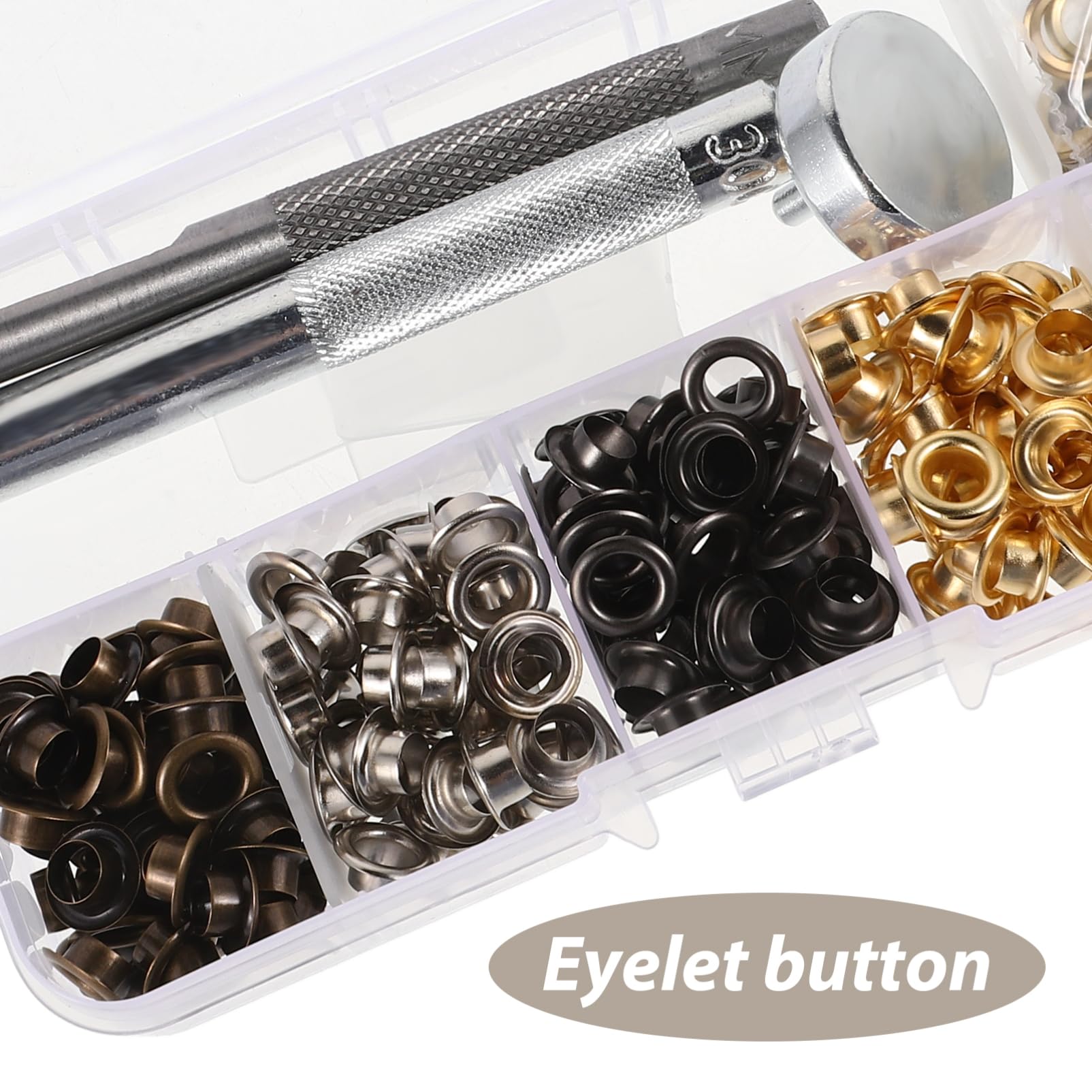VILLCASE 1set Occhielli Per Abbigliamento e Borse e Resistente e Colori Per Creativi