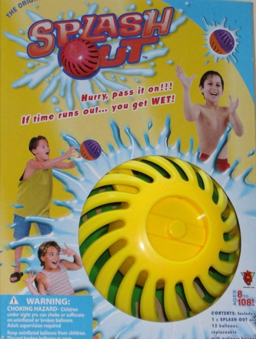 Splash Out Water Game PASS IT ON Wet Balloon Fun, Colors Vary